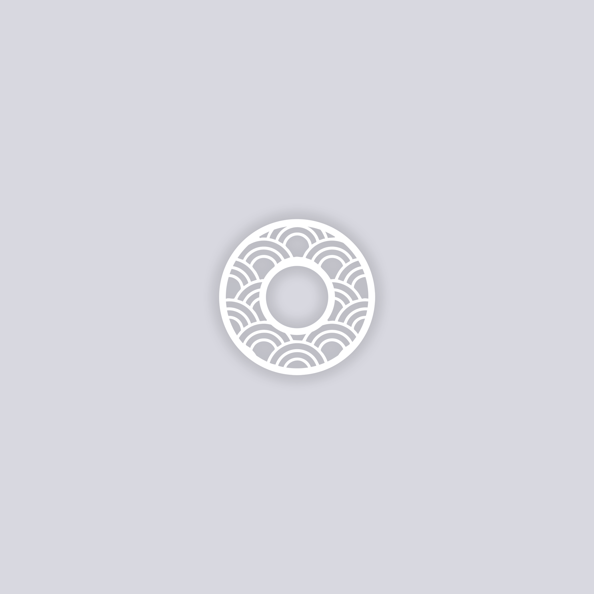 Arches Circle Rim Clay Stencil