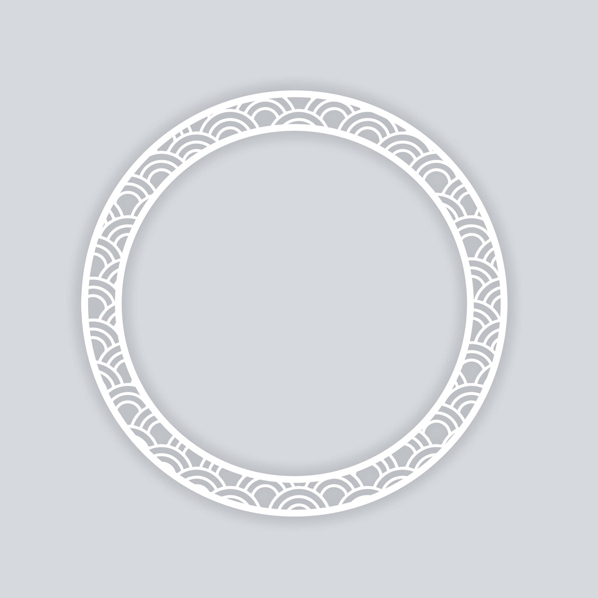 Arches Circle Rim Clay Stencil