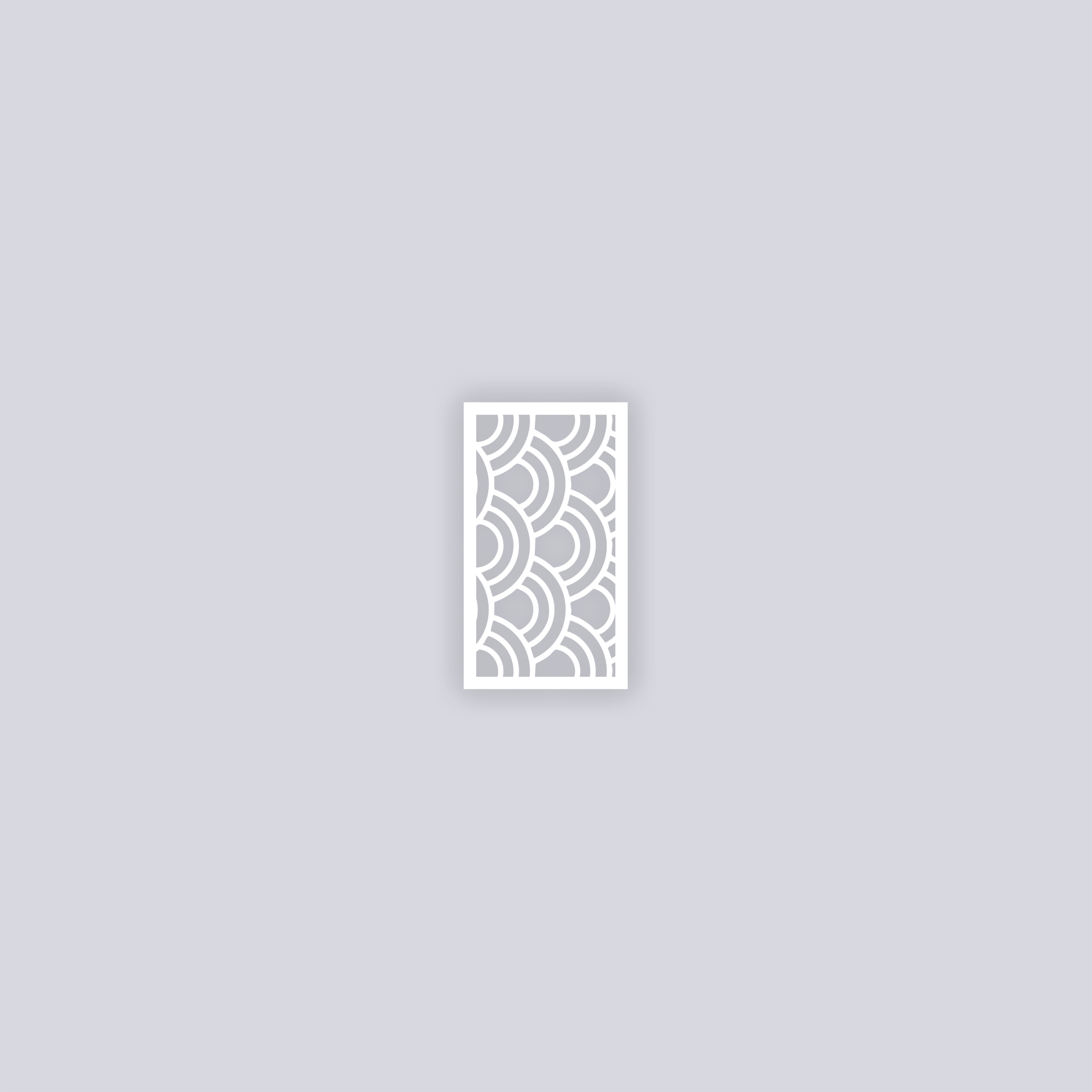 Arches Rectangle Clay Stencil