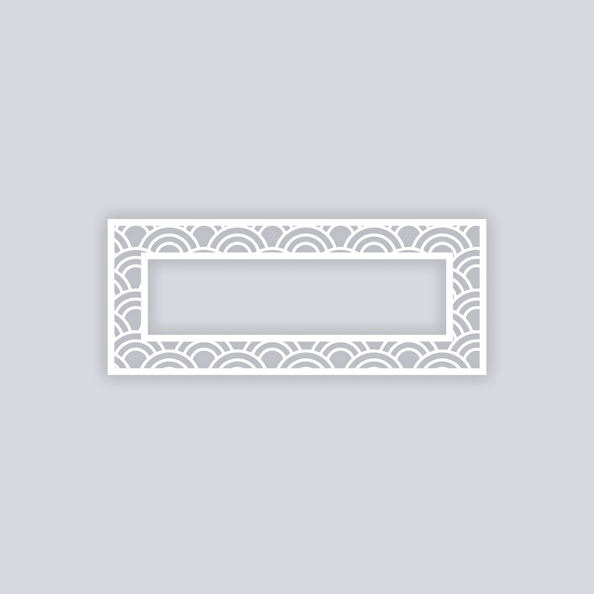 Arches Rectangle Rim Clay Stencil