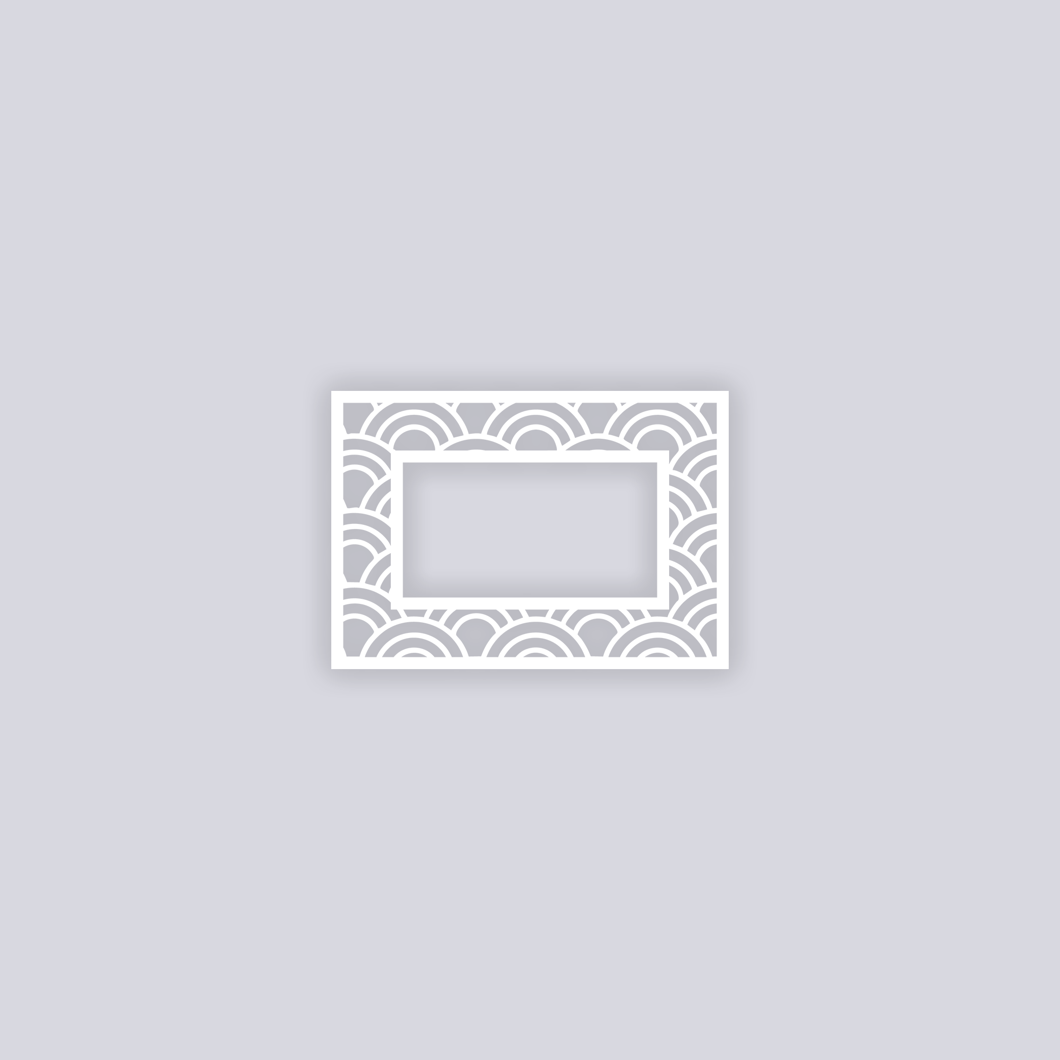 Arches Rectangle Rim Clay Stencil