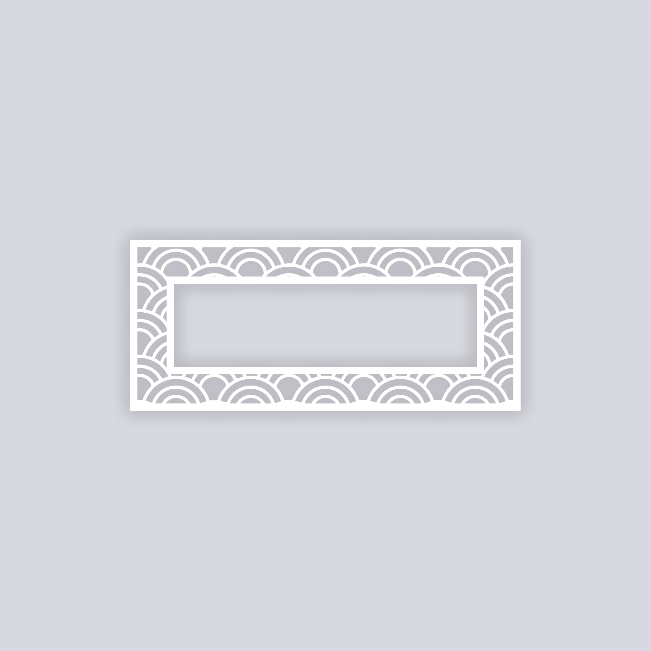 Arches Rectangle Rim Clay Stencil