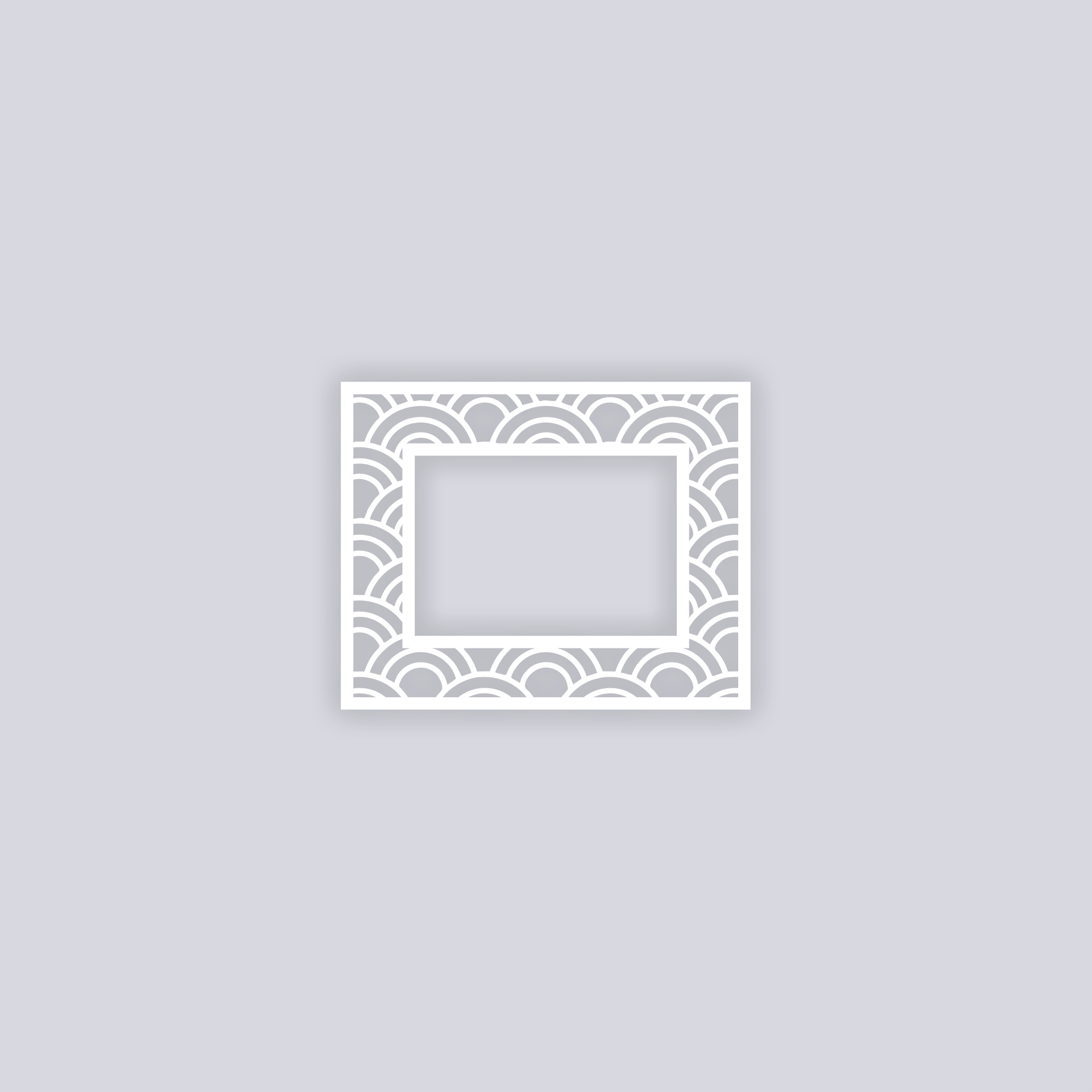 Arches Rectangle Rim Clay Stencil