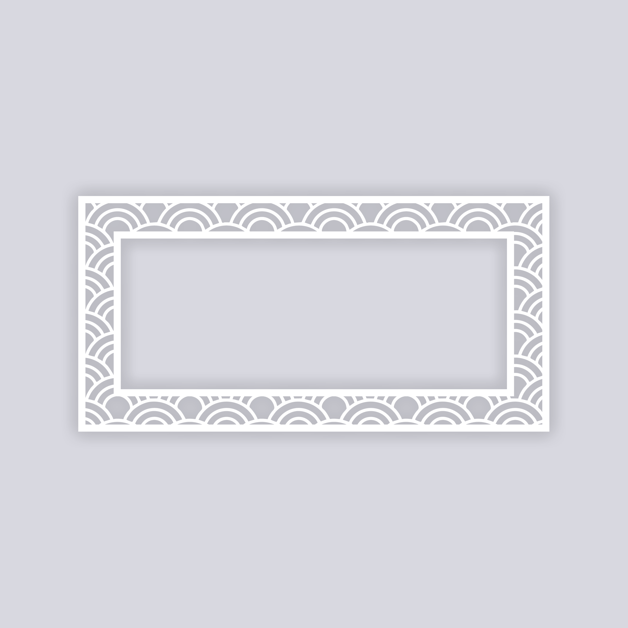 Arches Rectangle Rim Clay Stencil