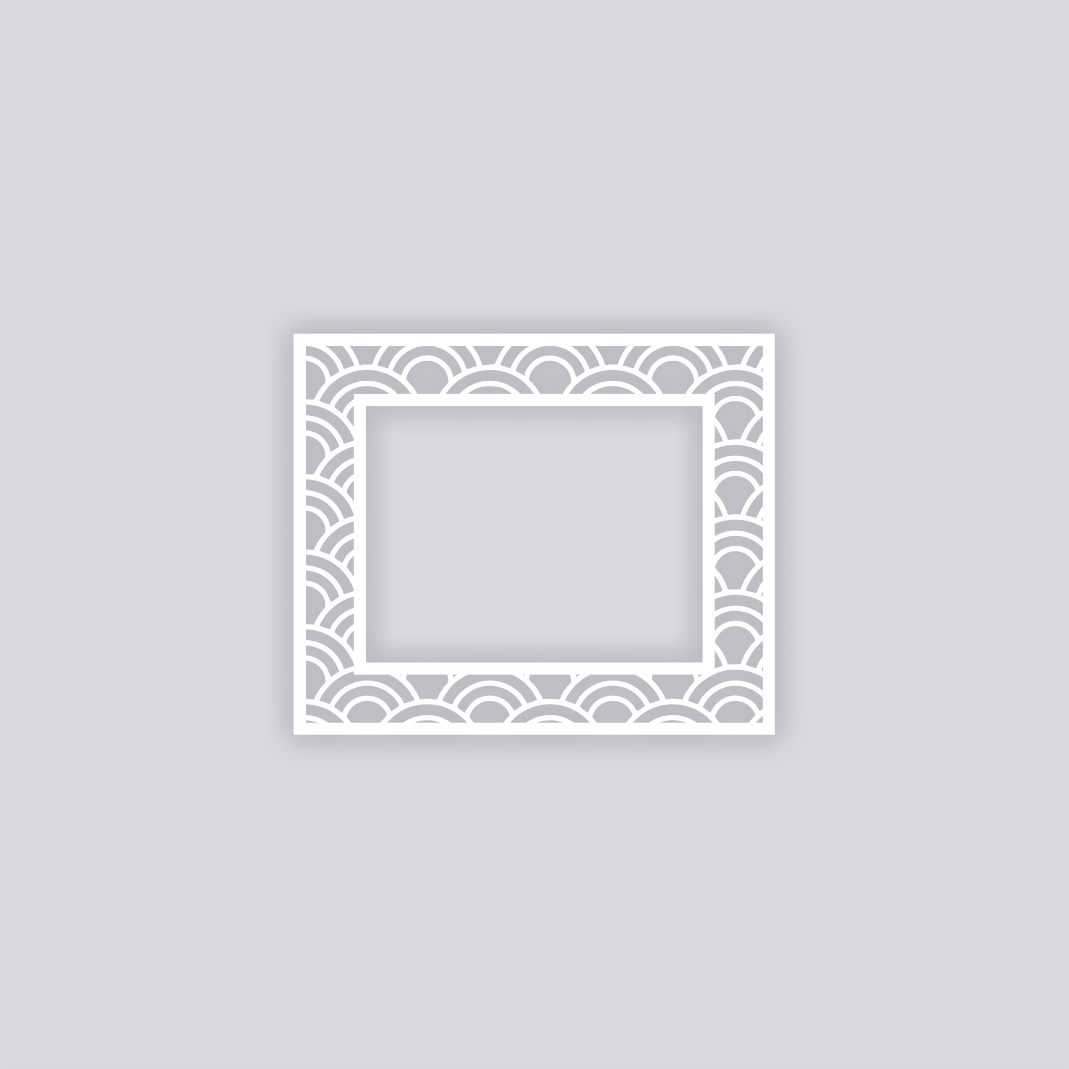Arches Rectangle Rim Clay Stencil