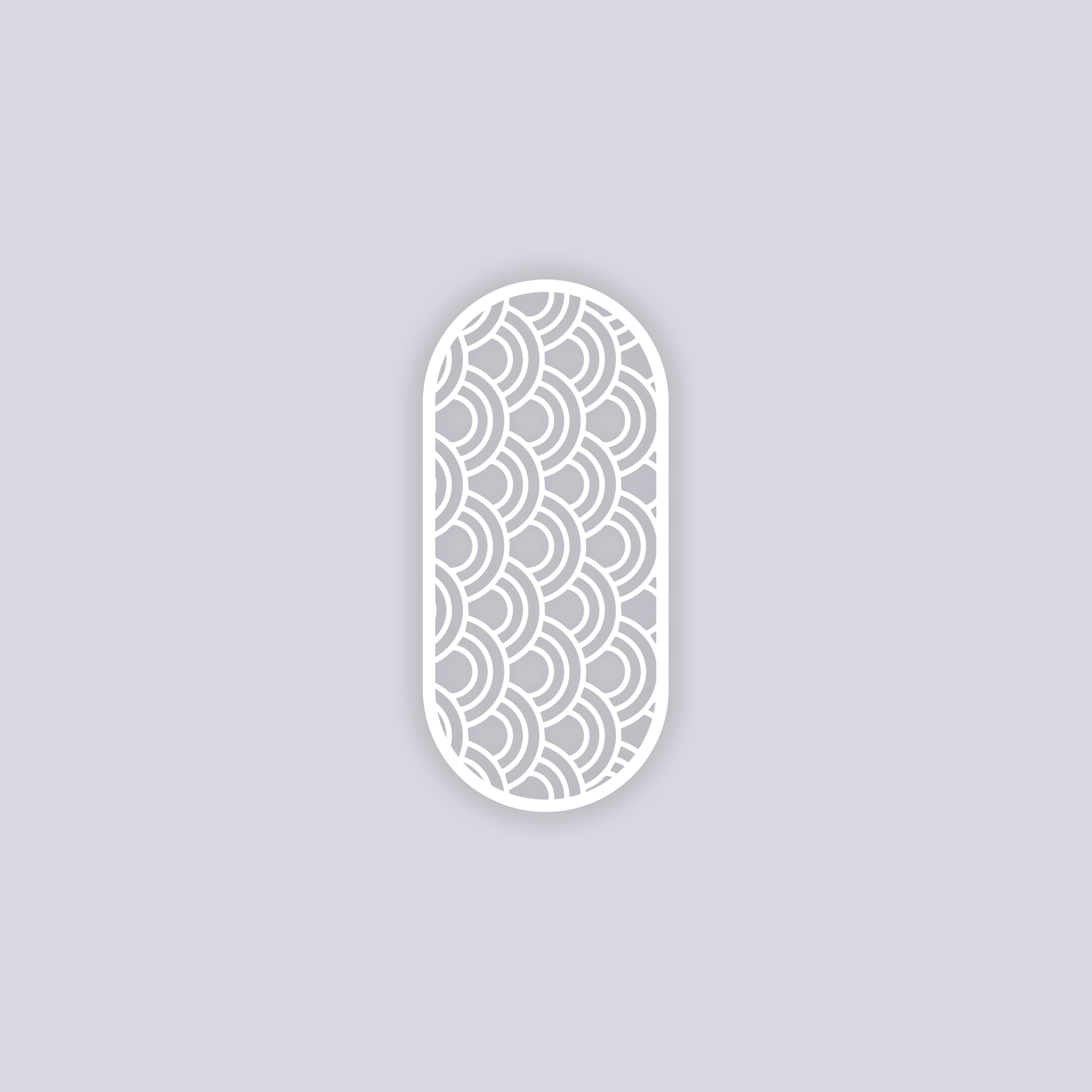 Arches Rounded Rectangle Clay Stencil
