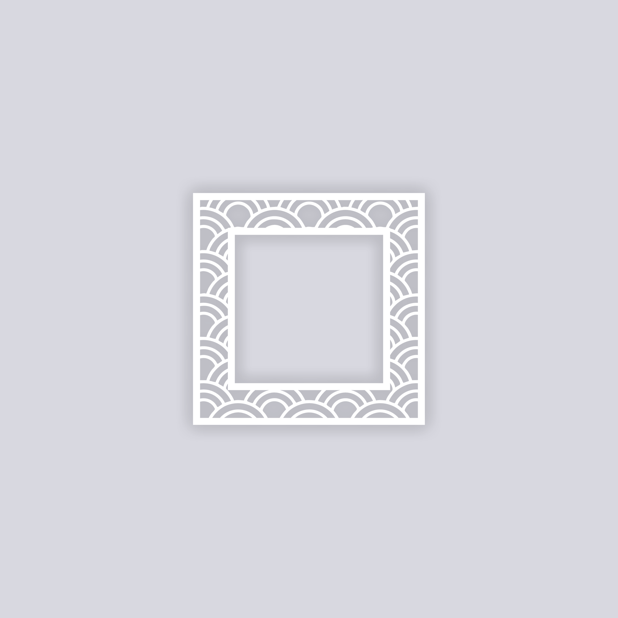 Arches Square Rim Clay Stencil
