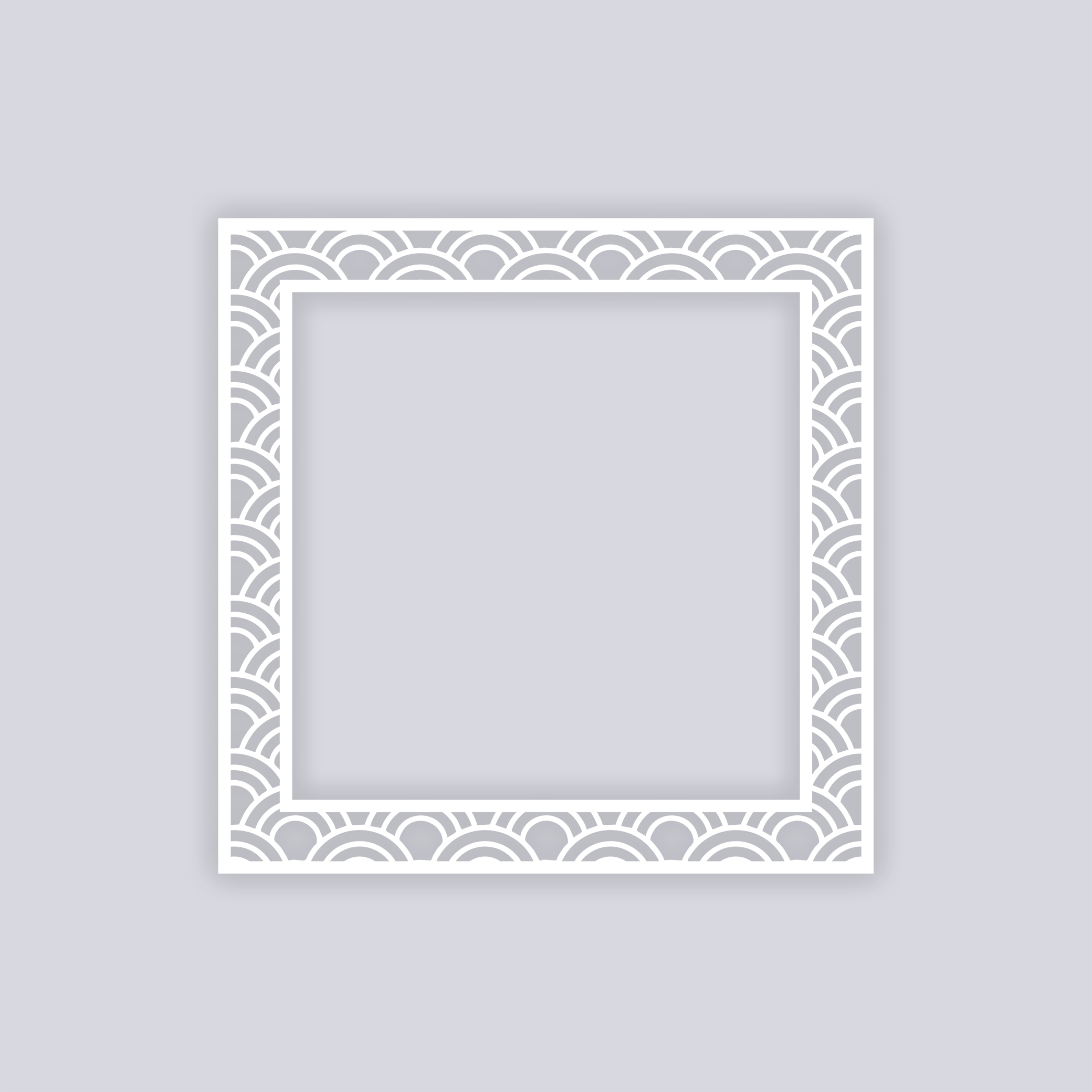 Arches Square Rim Clay Stencil