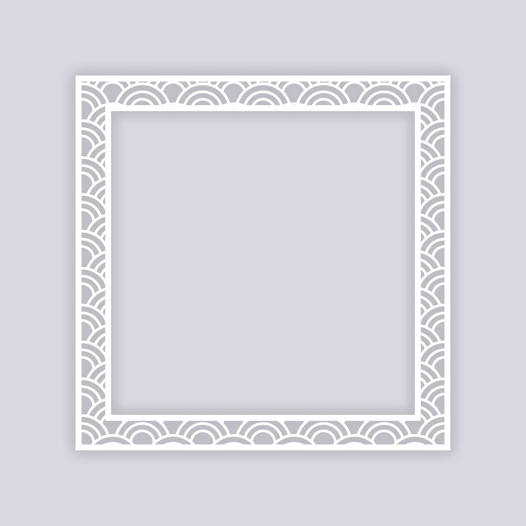 Arches Square Rim Clay Stencil