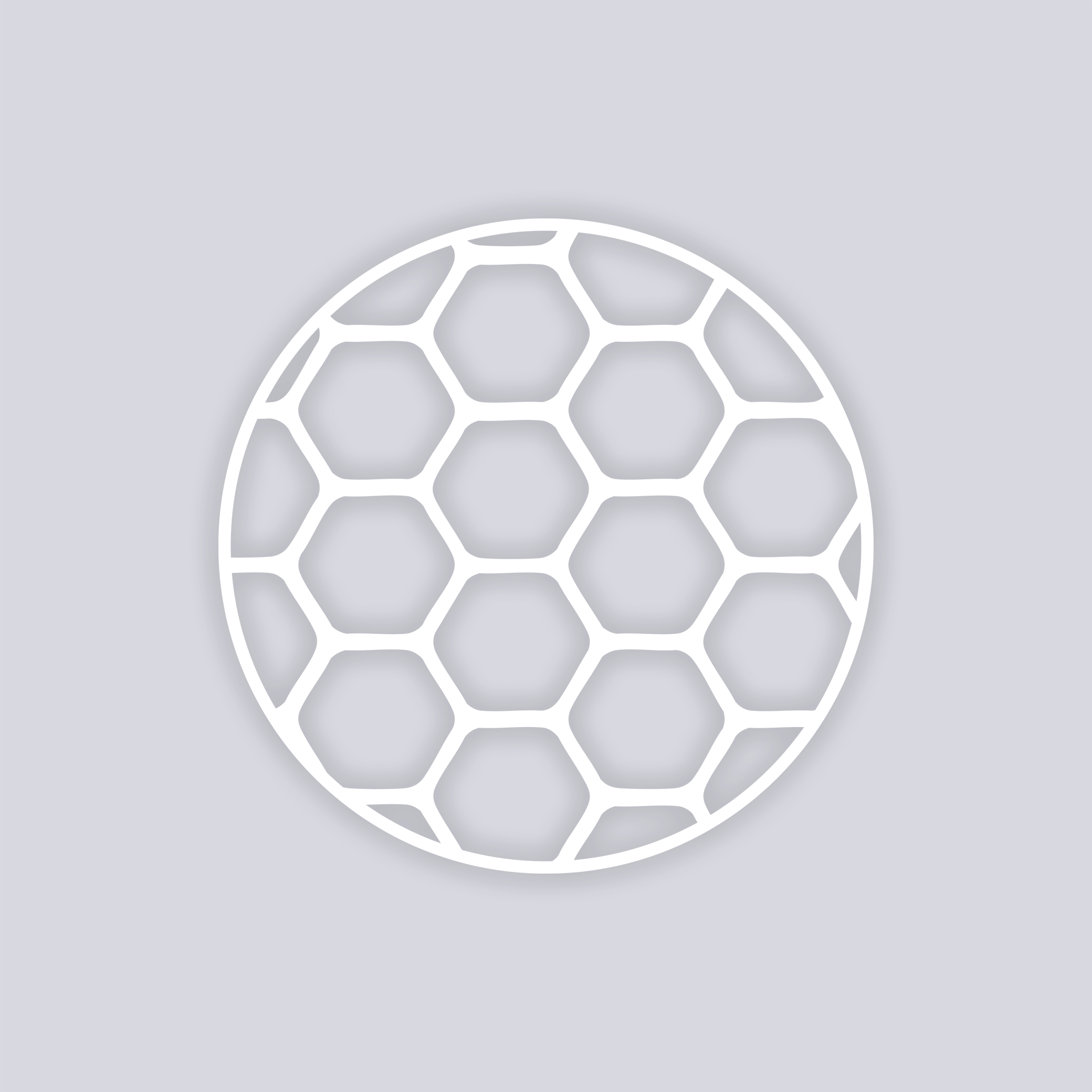 Beehive Circle Clay Stencil