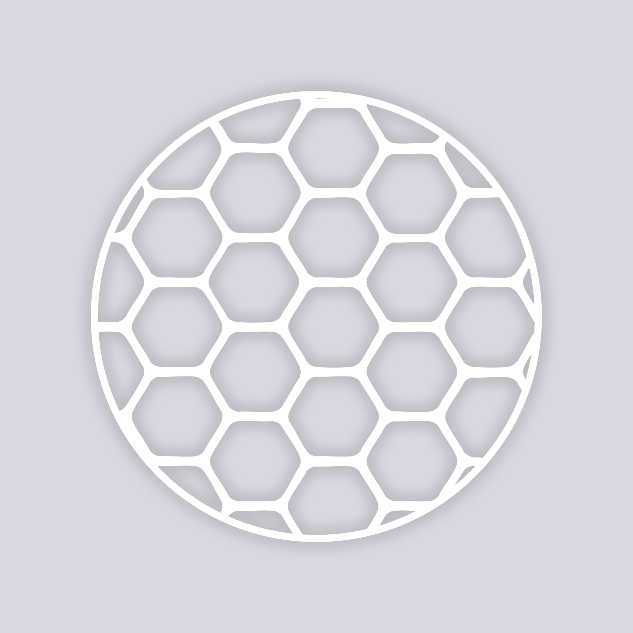 Beehive Circle Clay Stencil