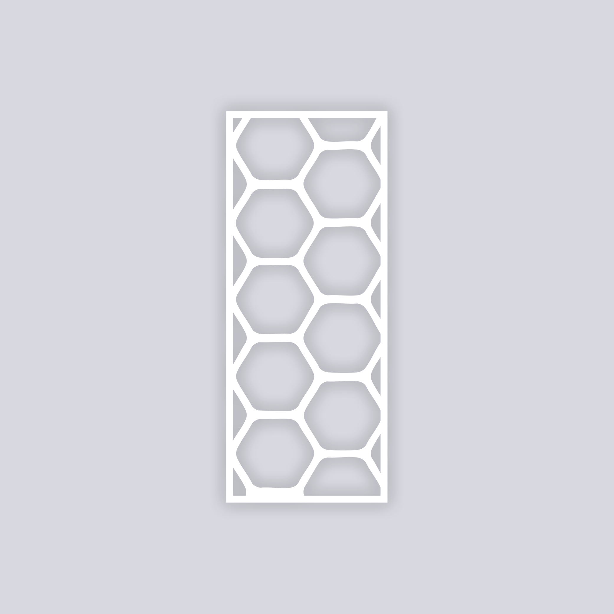 Beehive Rectangle Clay Stencil