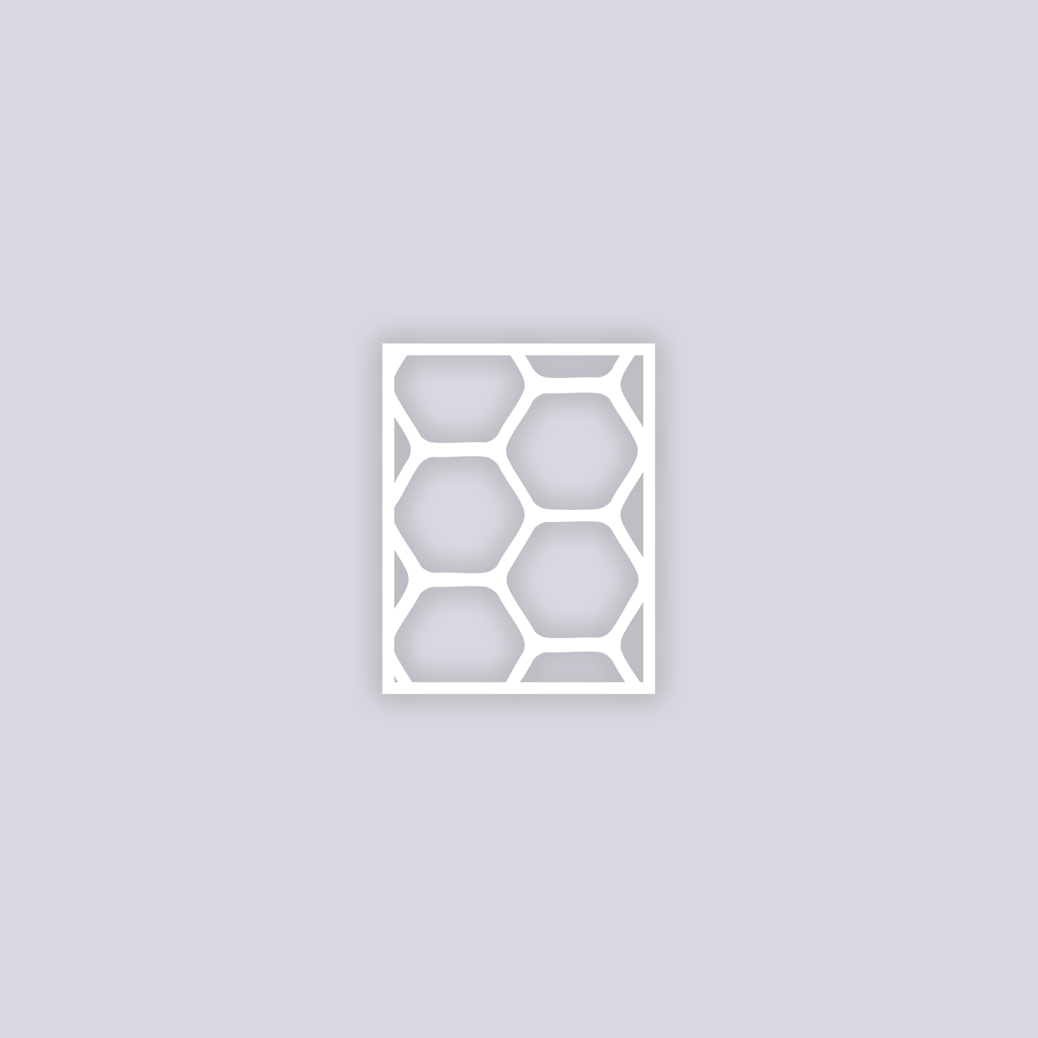 Beehive Rectangle Clay Stencil