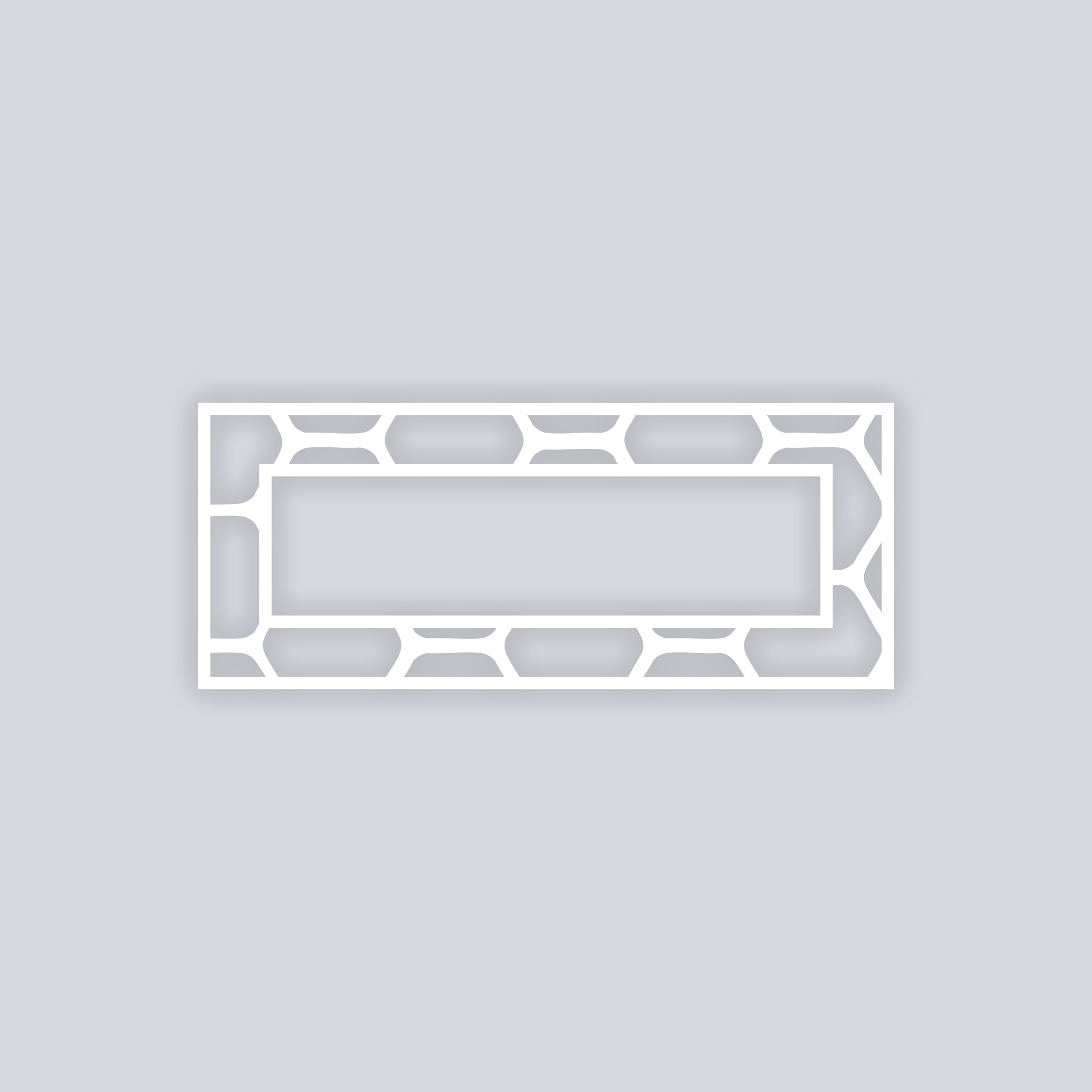 Beehive Rectangle Rim Clay Stencil