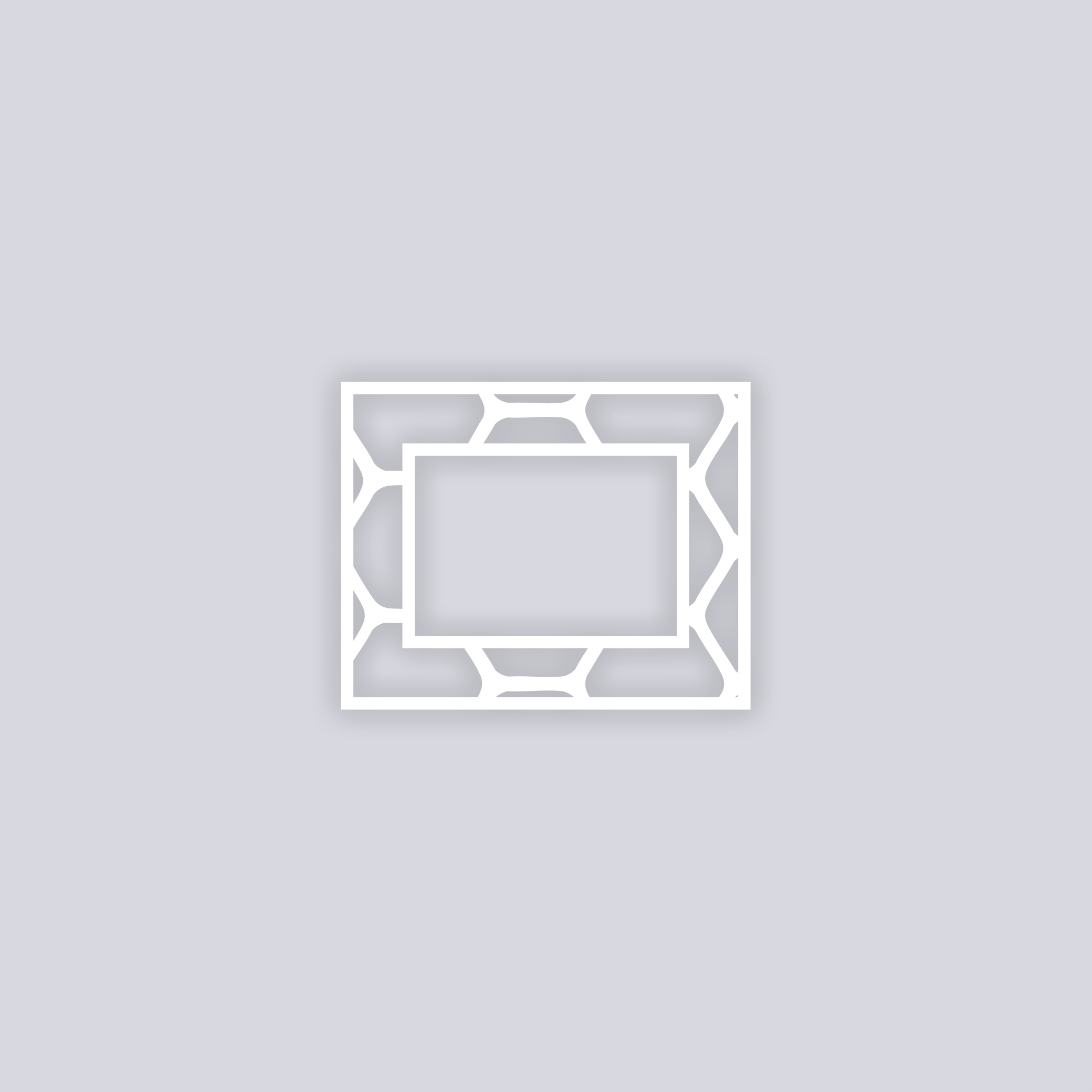 Beehive Rectangle Rim Clay Stencil