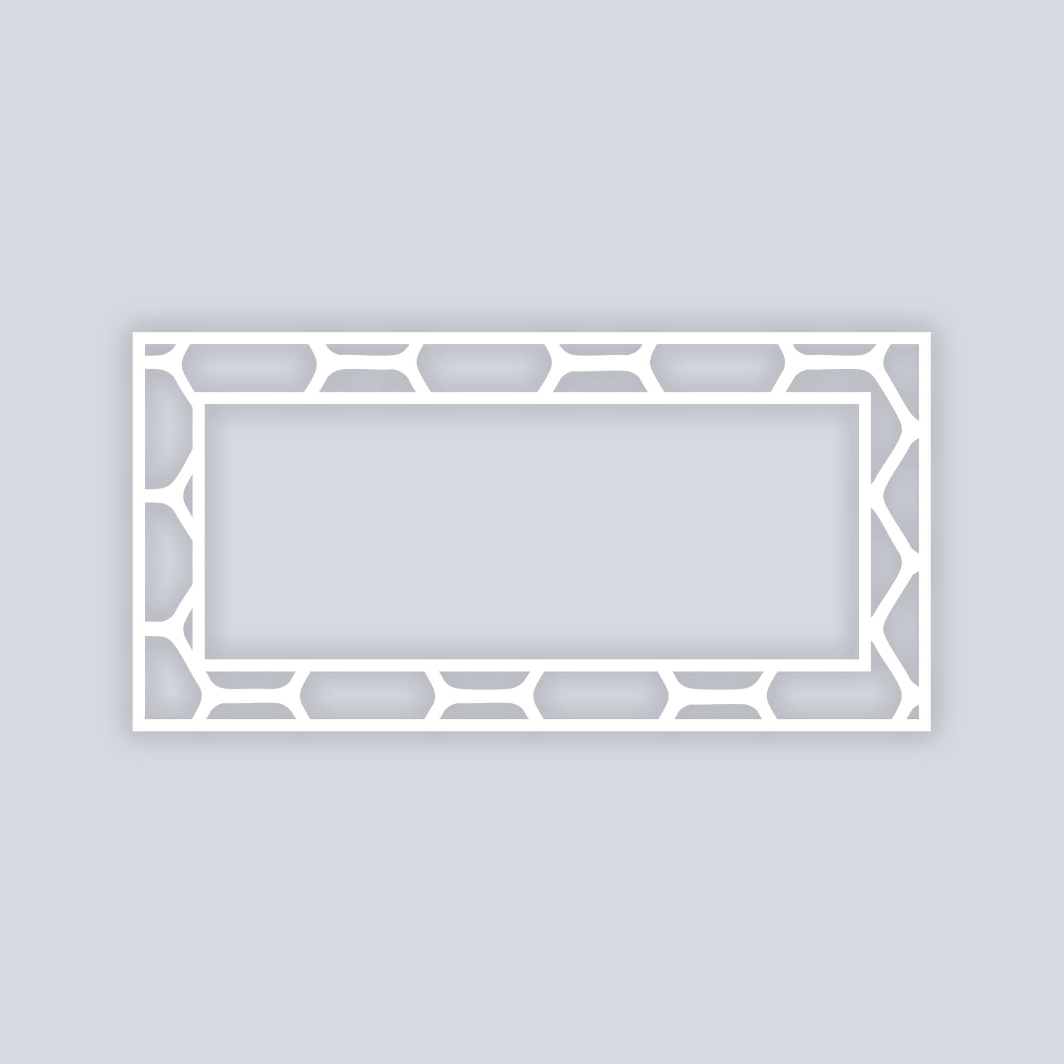 Beehive Rectangle Rim Clay Stencil