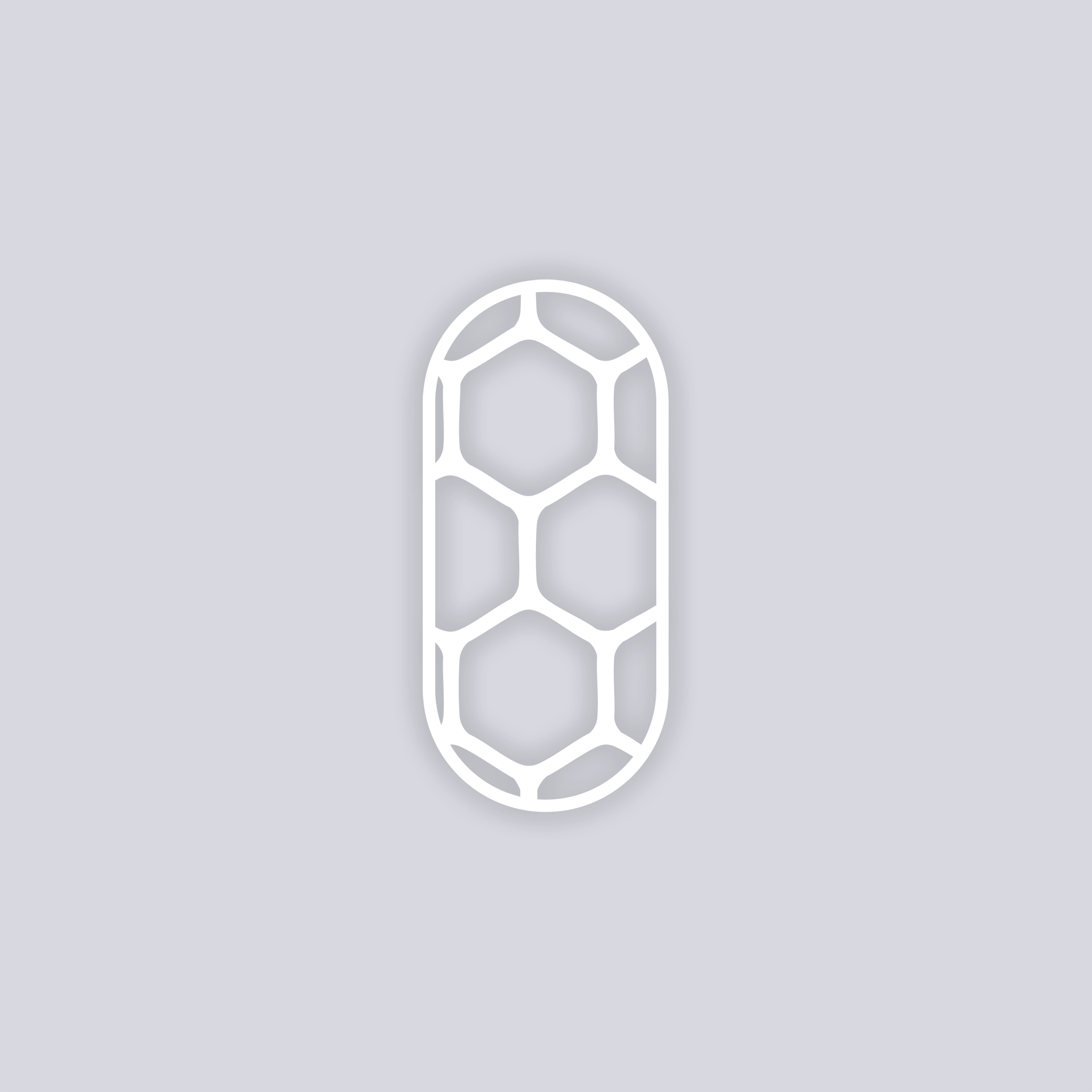 Beehive Rounded Rectangle Clay Stencil