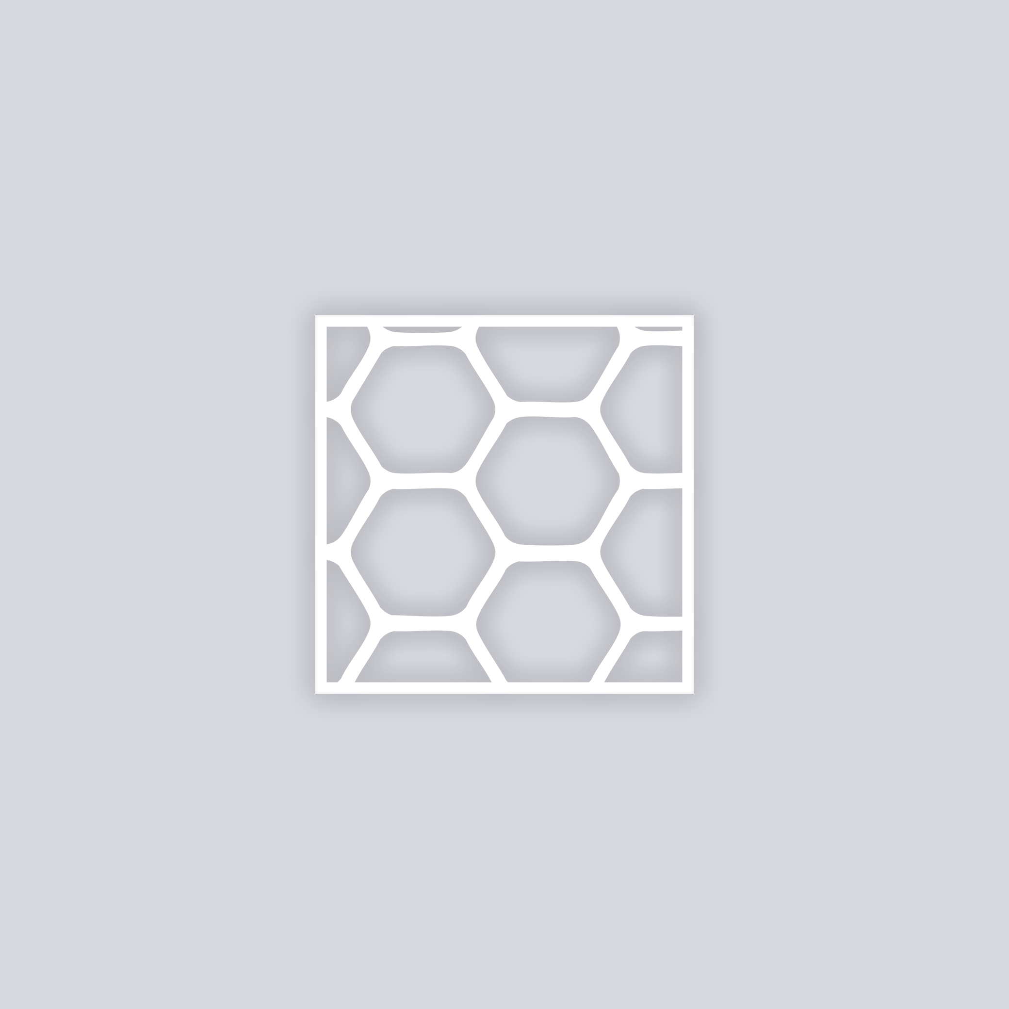 Beehive Square Clay Stencil