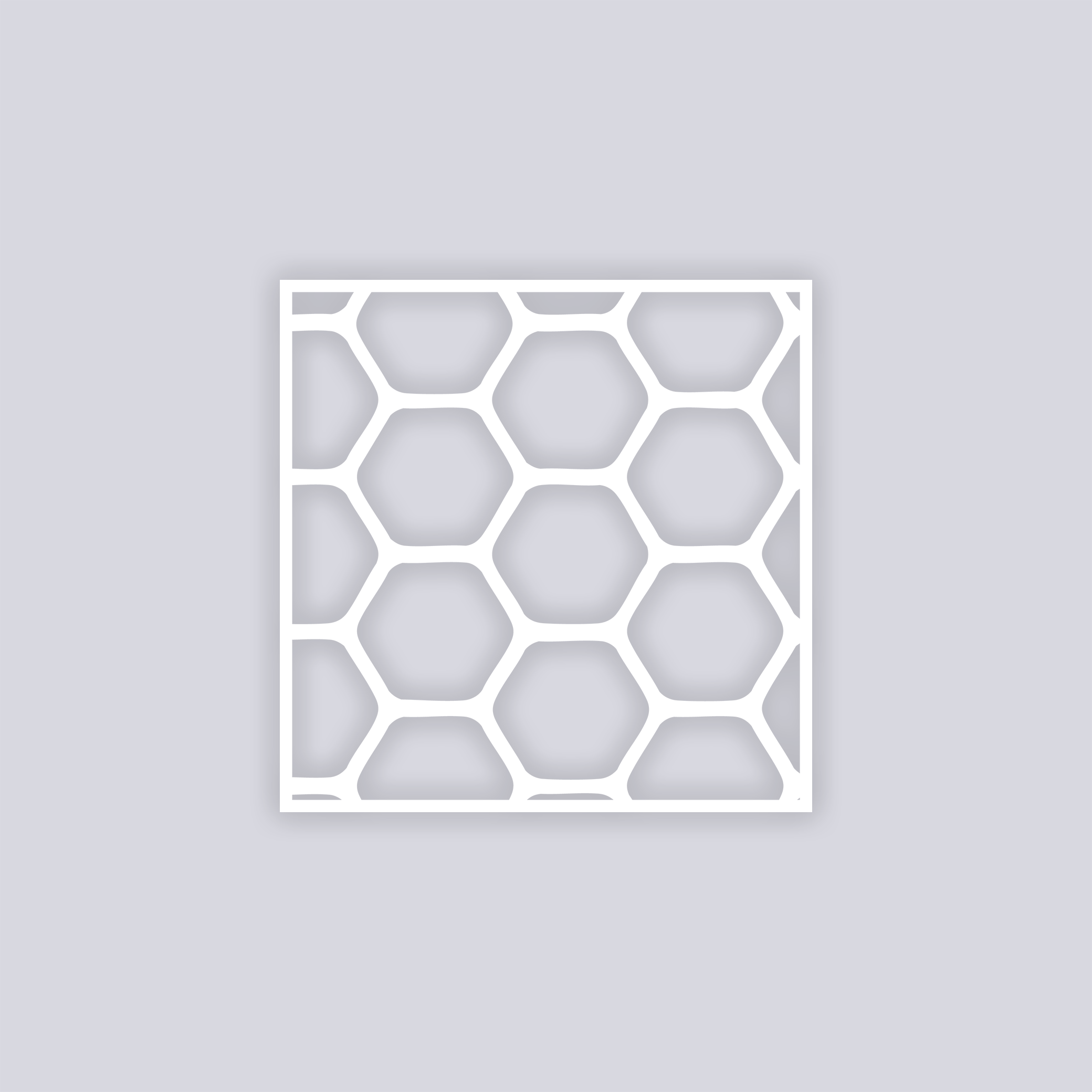 Beehive Square Clay Stencil