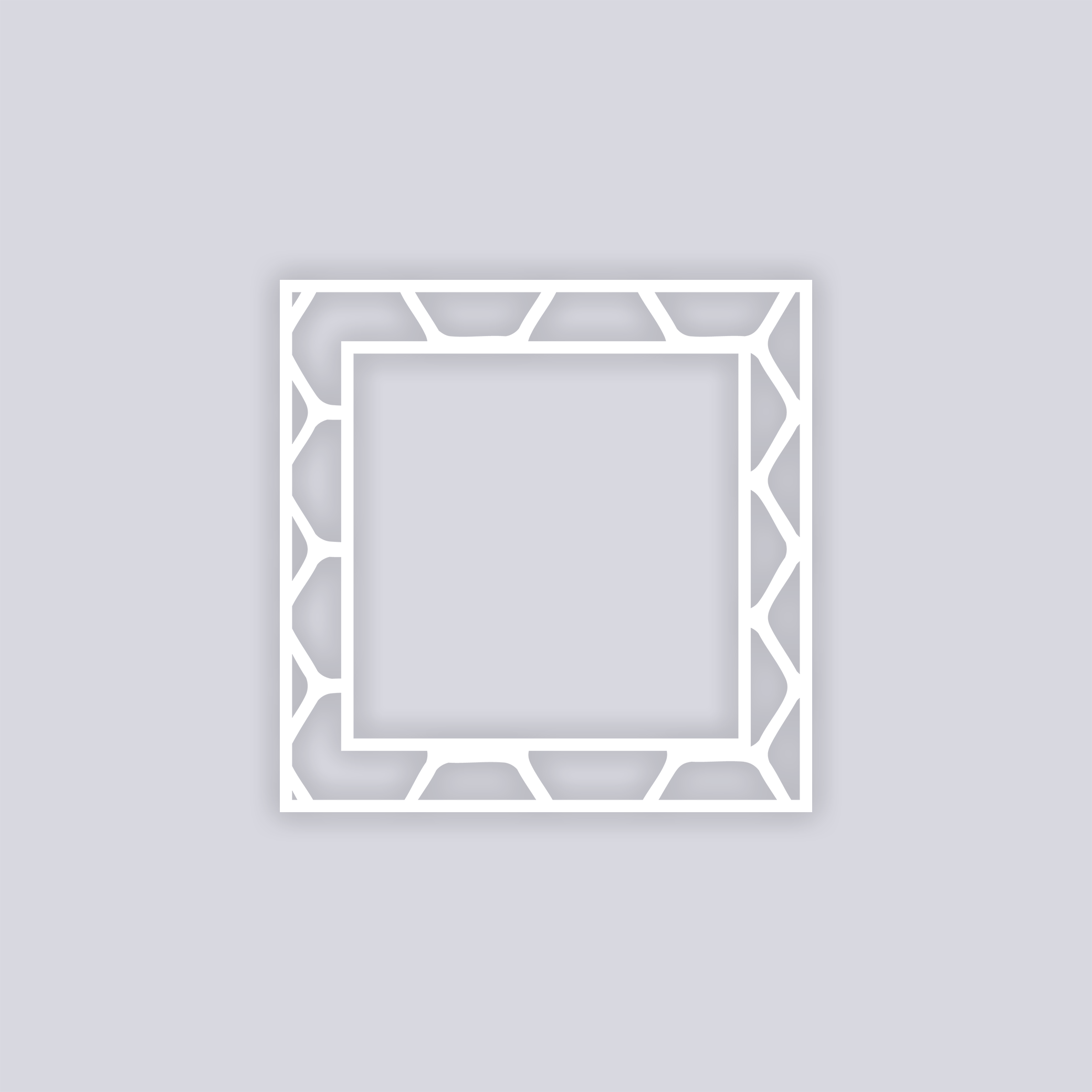 Beehive Square Rim Clay Stencil