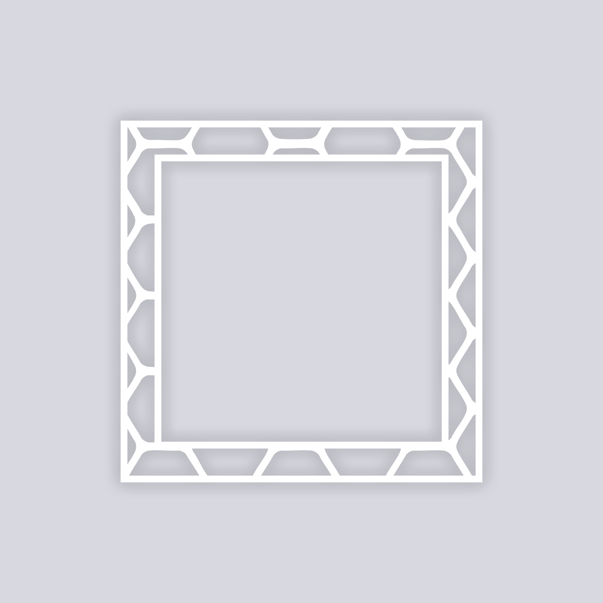 Beehive Square Rim Clay Stencil