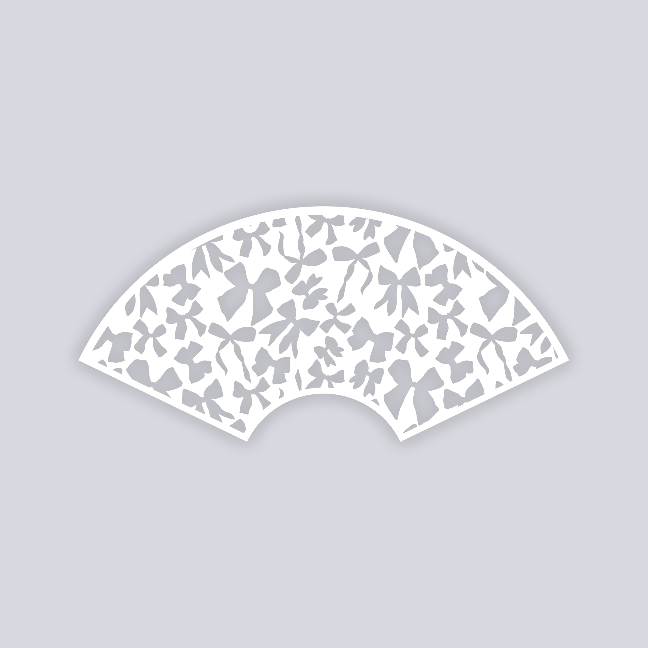 Bows Lg Cup Clay Stencil