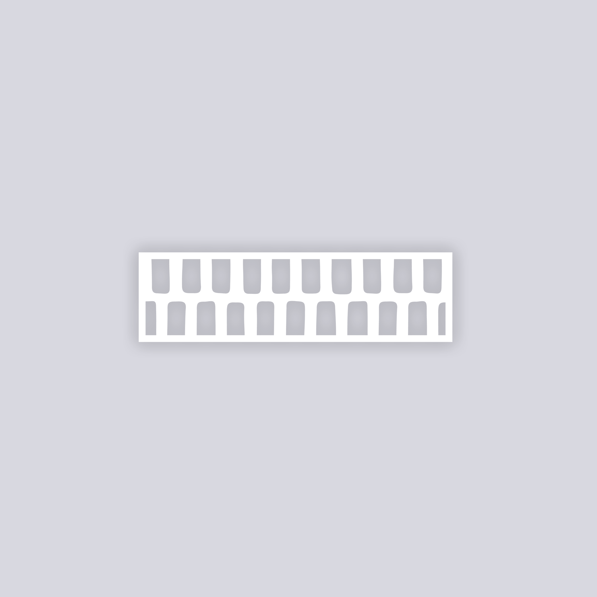 Brick Grid Rectangle Clay Stencil