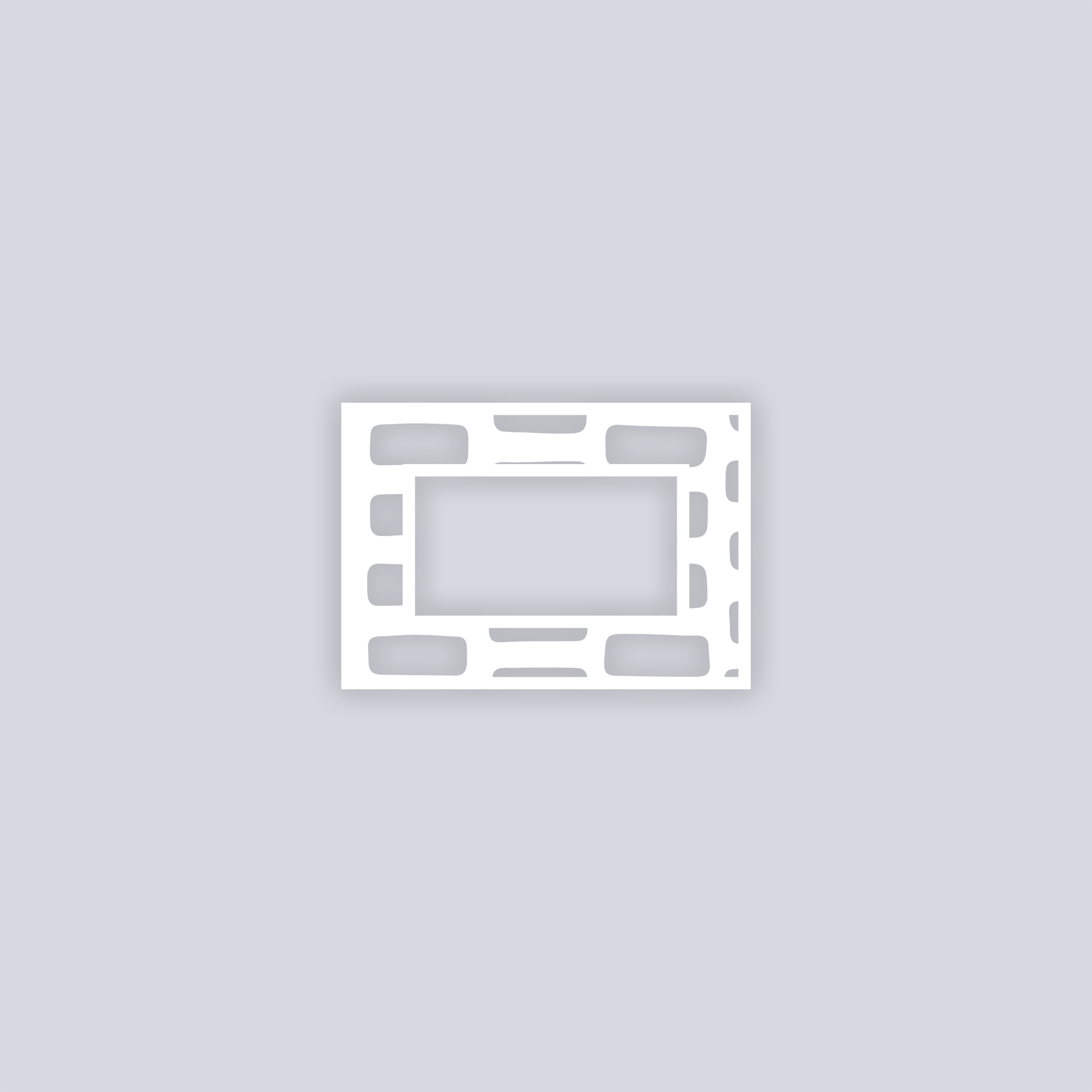 Brick Grid Rectangle Rim Clay Stencil