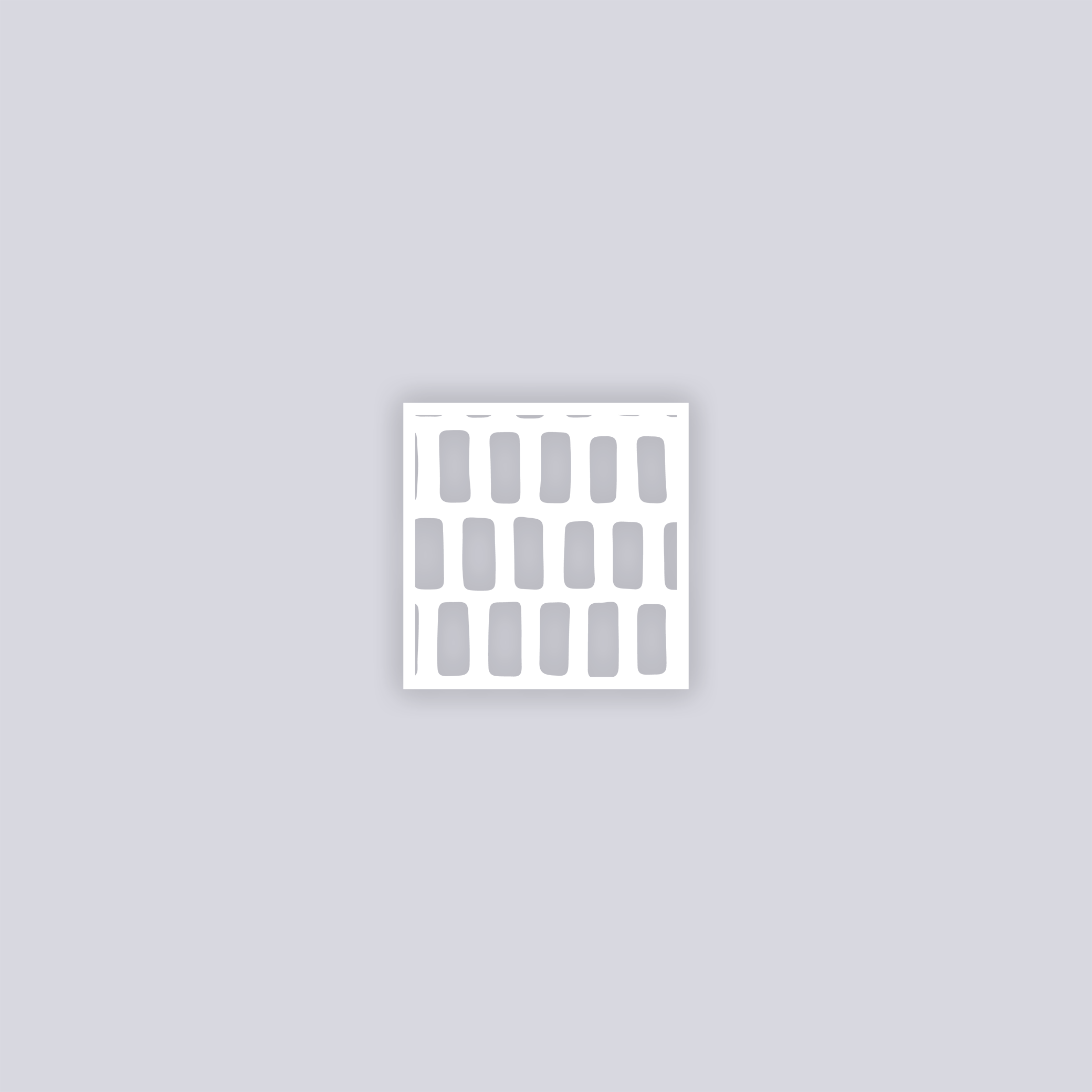 Brick Grid Square Clay Stencil