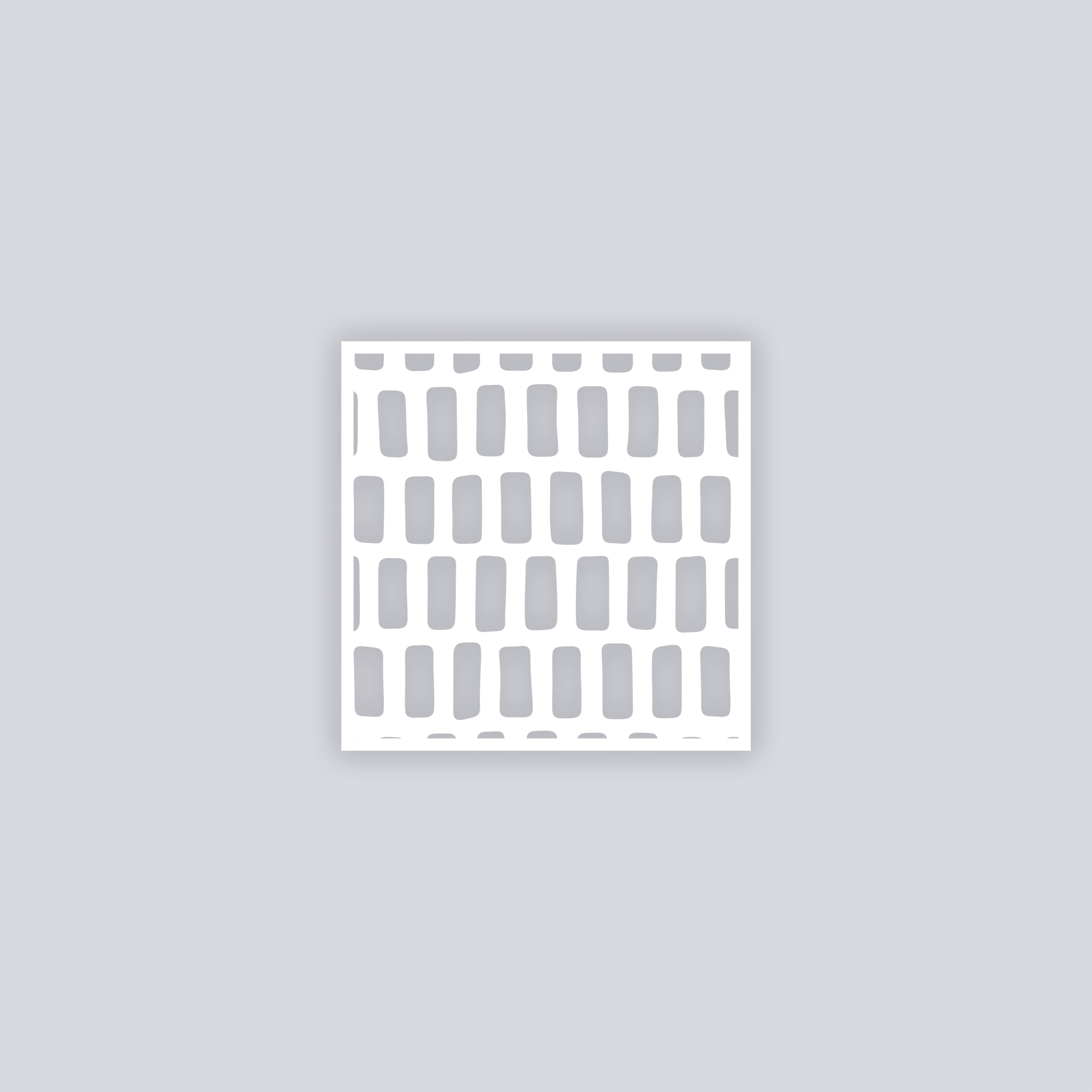 Brick Grid Square Clay Stencil