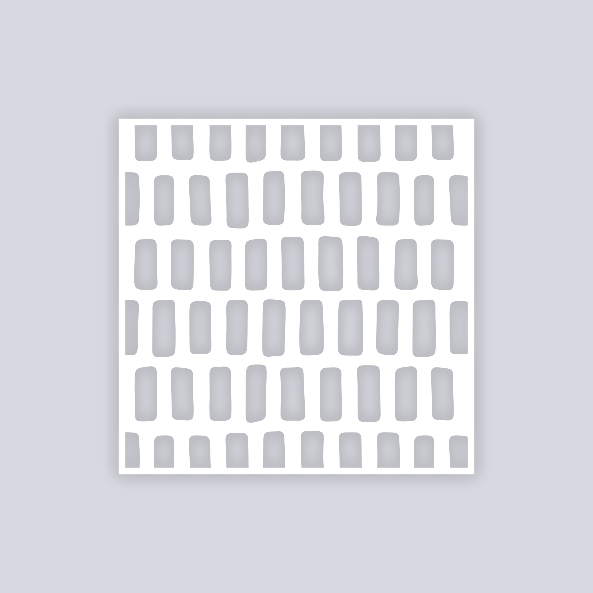 Brick Grid Square Clay Stencil