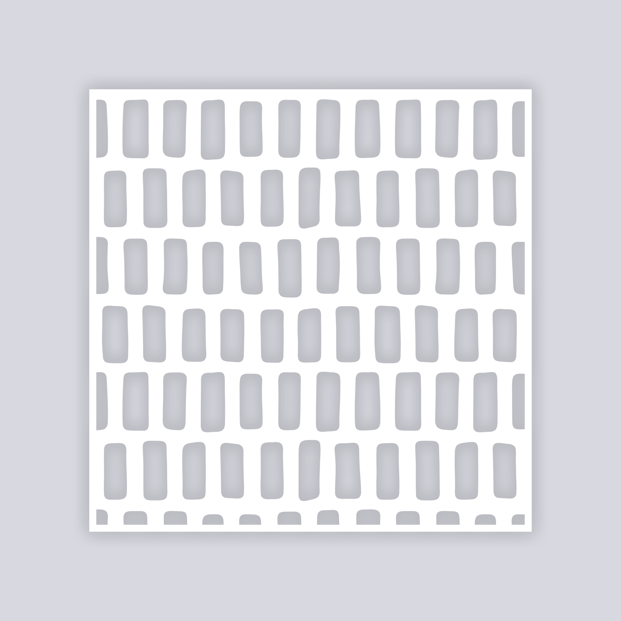 Brick Grid Square Clay Stencil