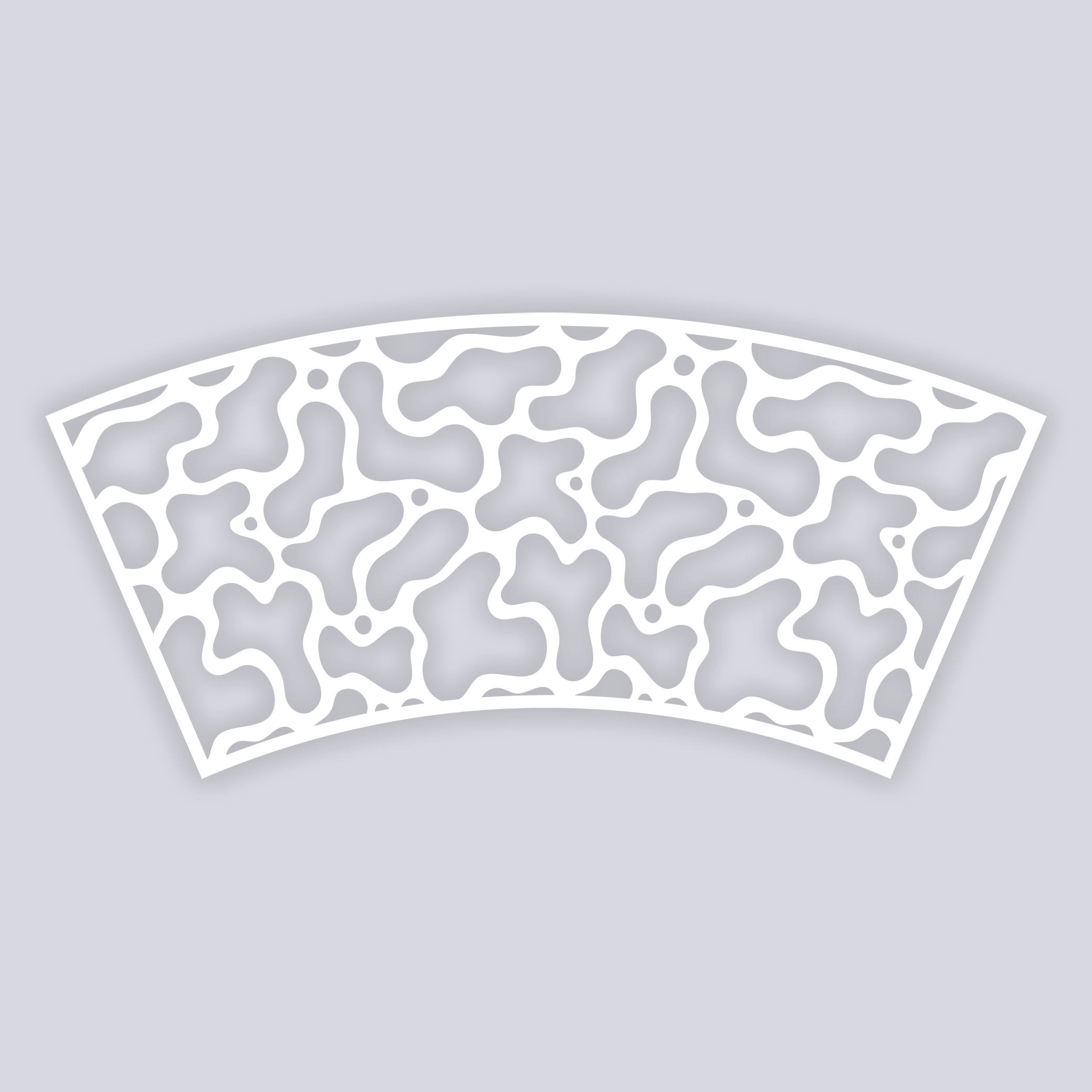 Coral Reef Lg Cup Clay Stencil
