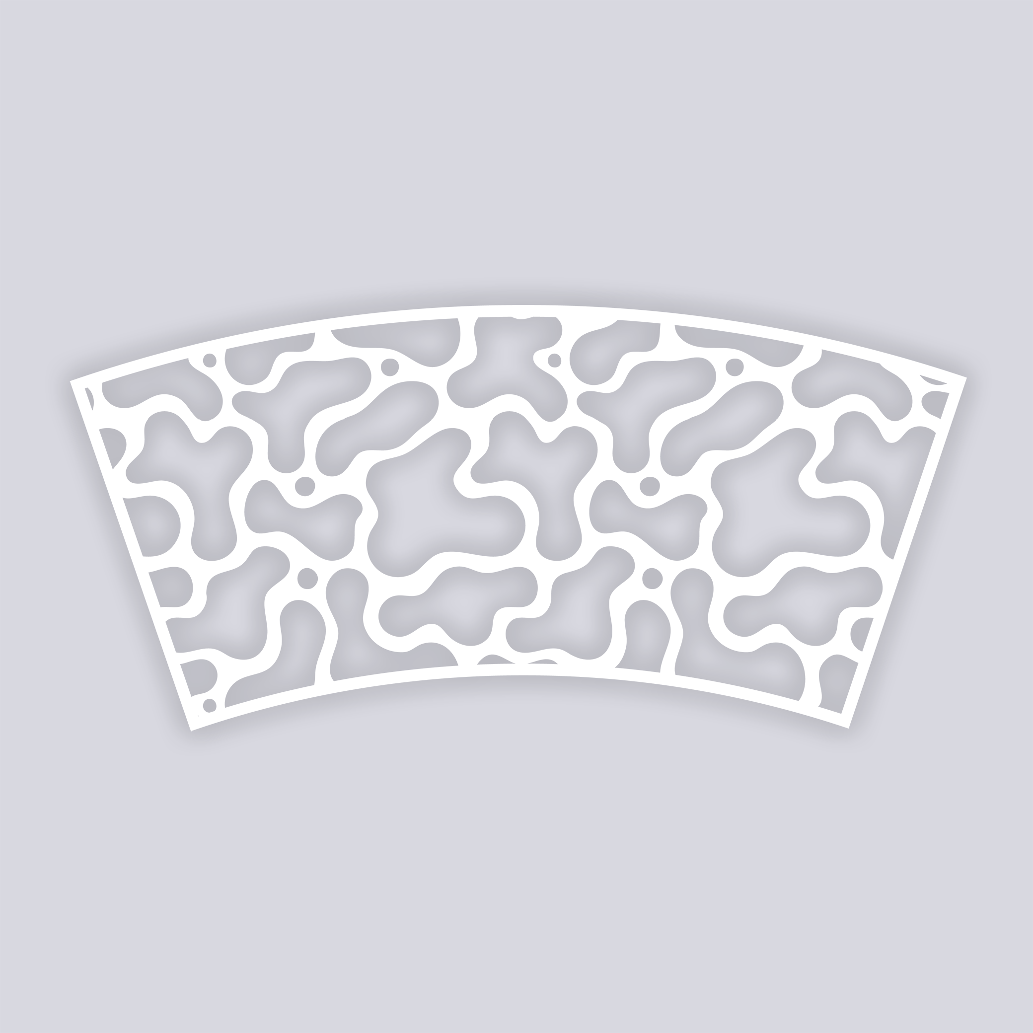 Coral Reef Lg Cup Clay Stencil