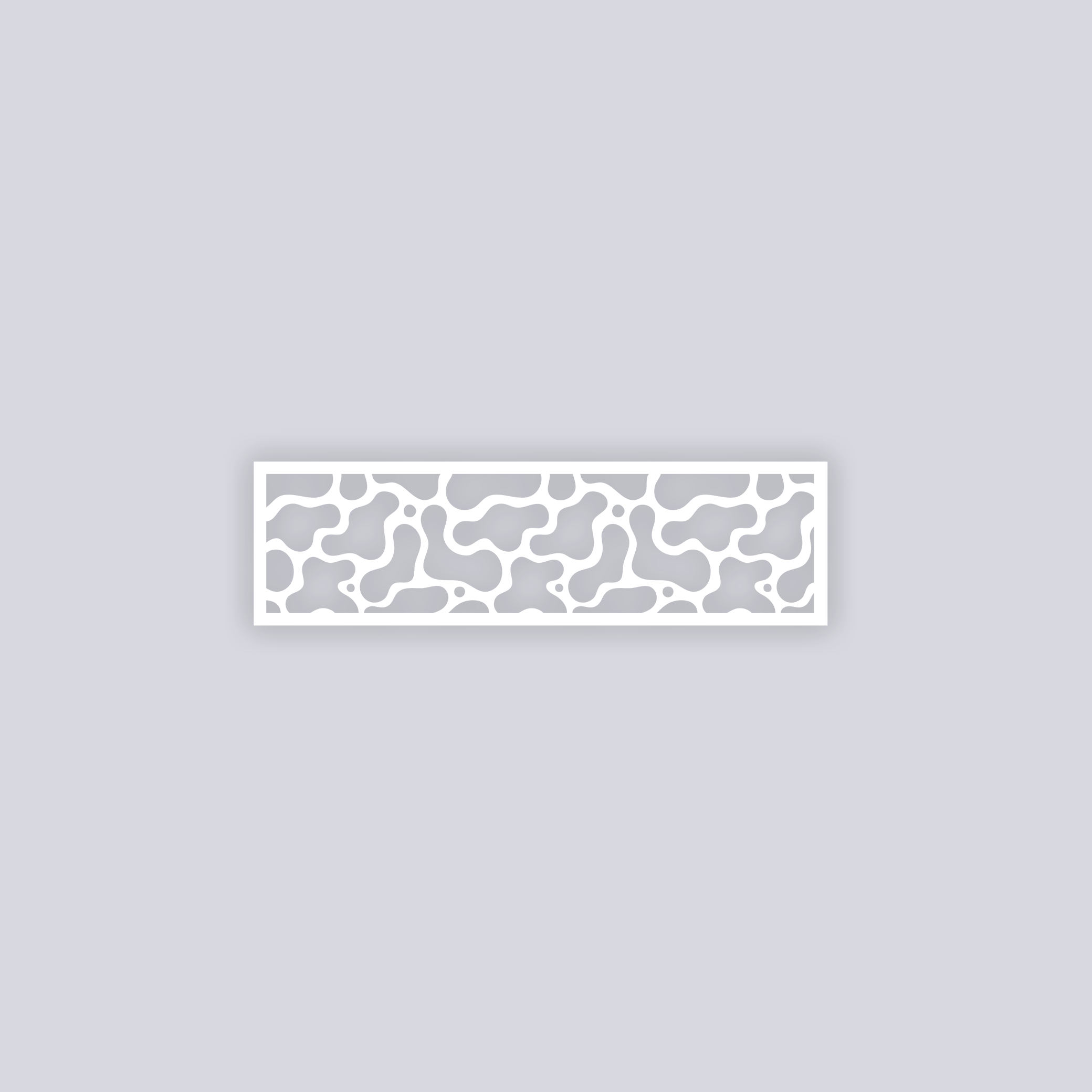 Coral Reef Rectangle Clay Stencil