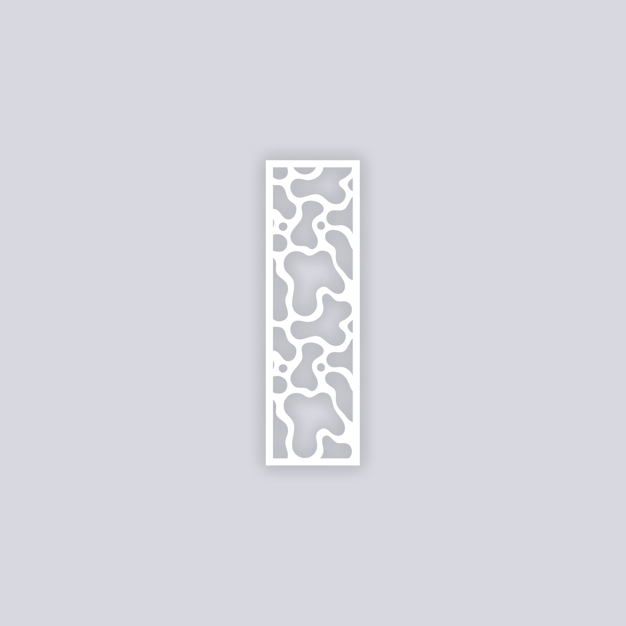 Coral Reef Rectangle Clay Stencil
