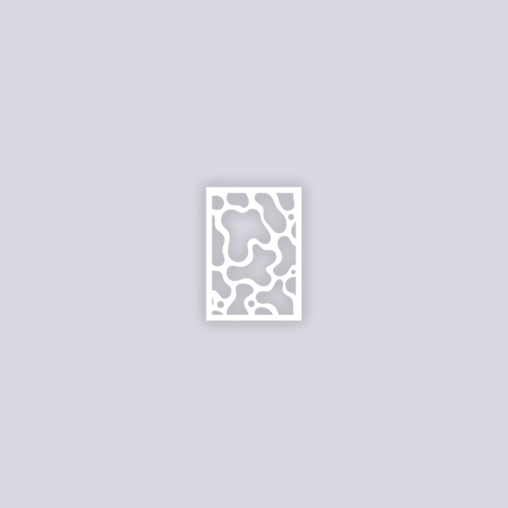 Coral Reef Rectangle Clay Stencil