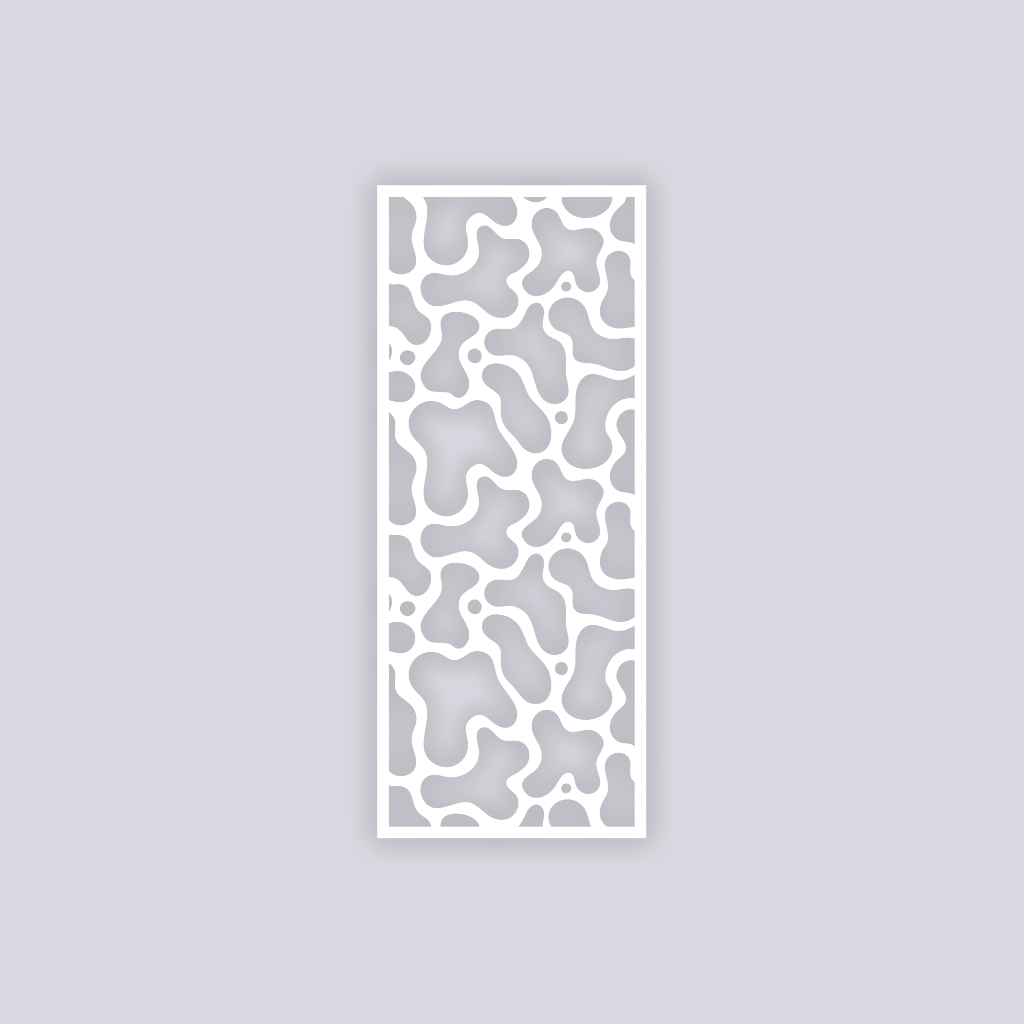 Coral Reef Rectangle Clay Stencil