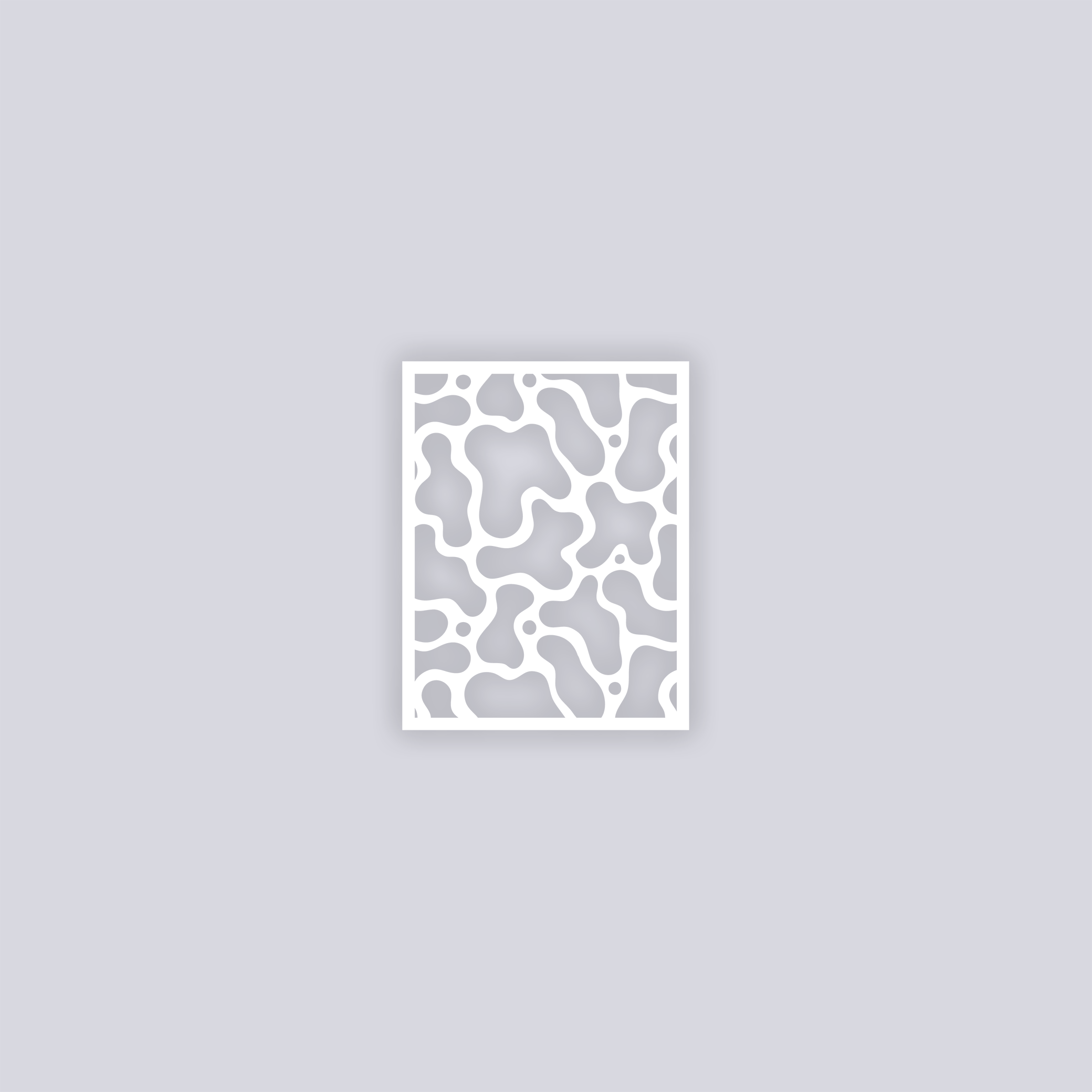Coral Reef Rectangle Clay Stencil