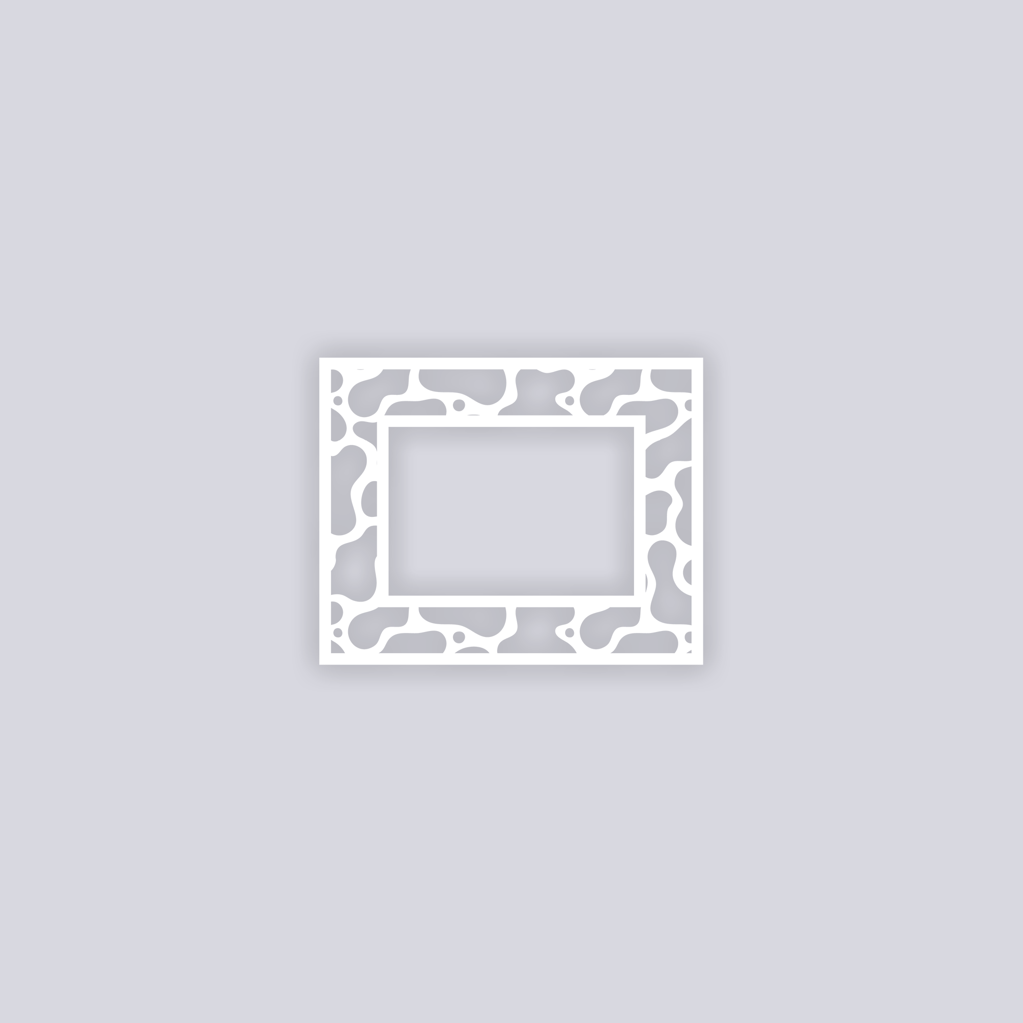Coral Reef Rectangle Rim Clay Stencil