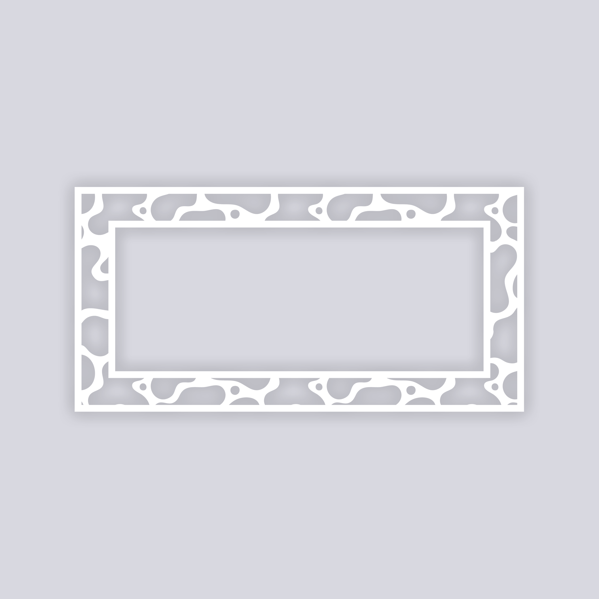 Coral Reef Rectangle Rim Clay Stencil