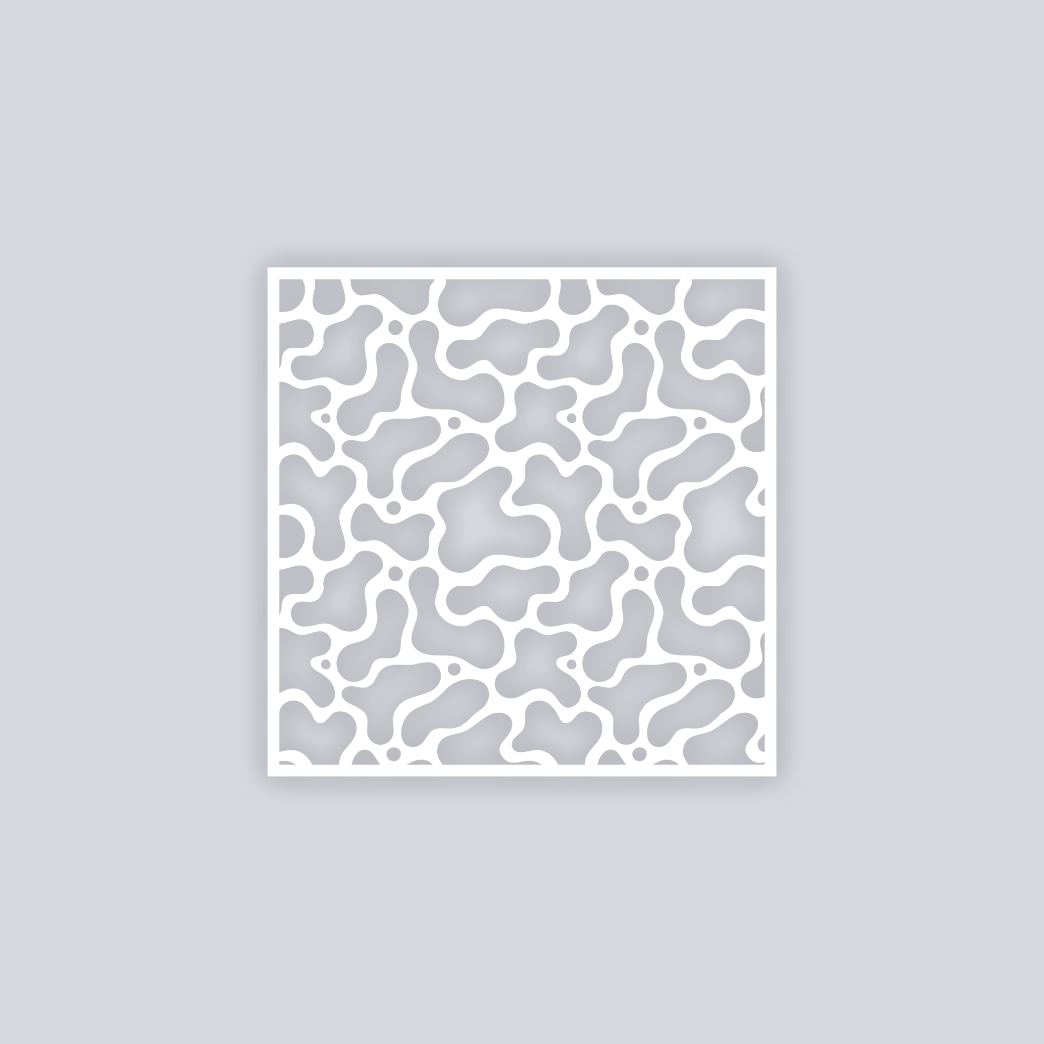 Coral Reef Square Clay Stencil