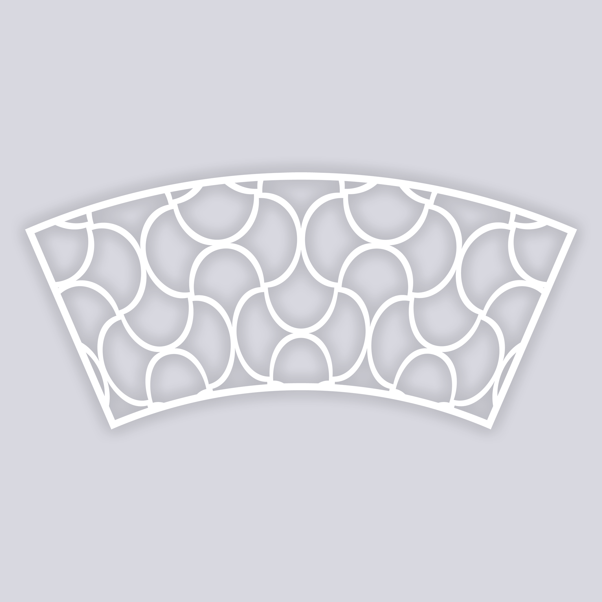 Crescent Moons Lg Cup Clay Stencil