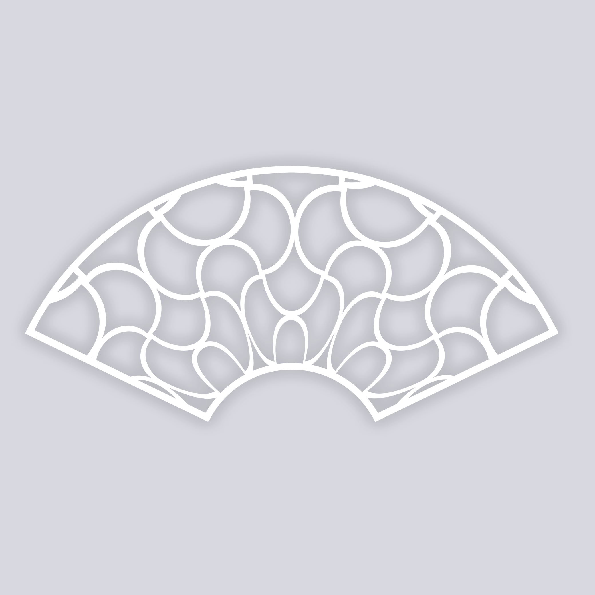 Crescent Moons Lg Cup Clay Stencil