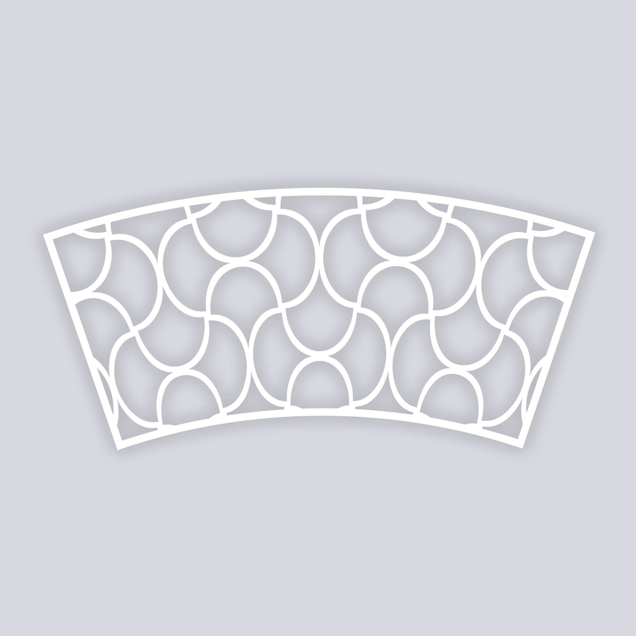 Crescent Moons Lg Cup Clay Stencil