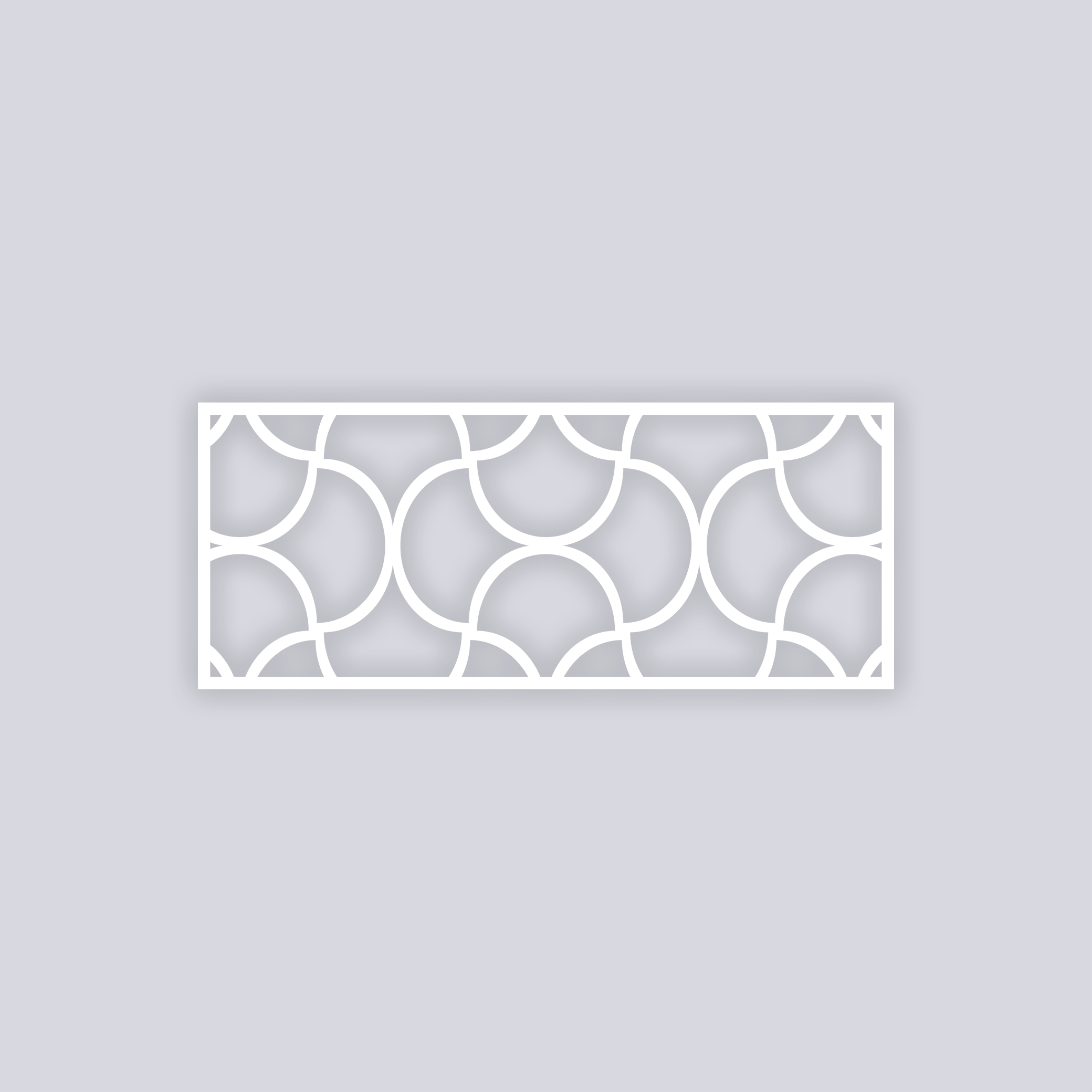 Crescent Moons Rectangle Clay Stencil