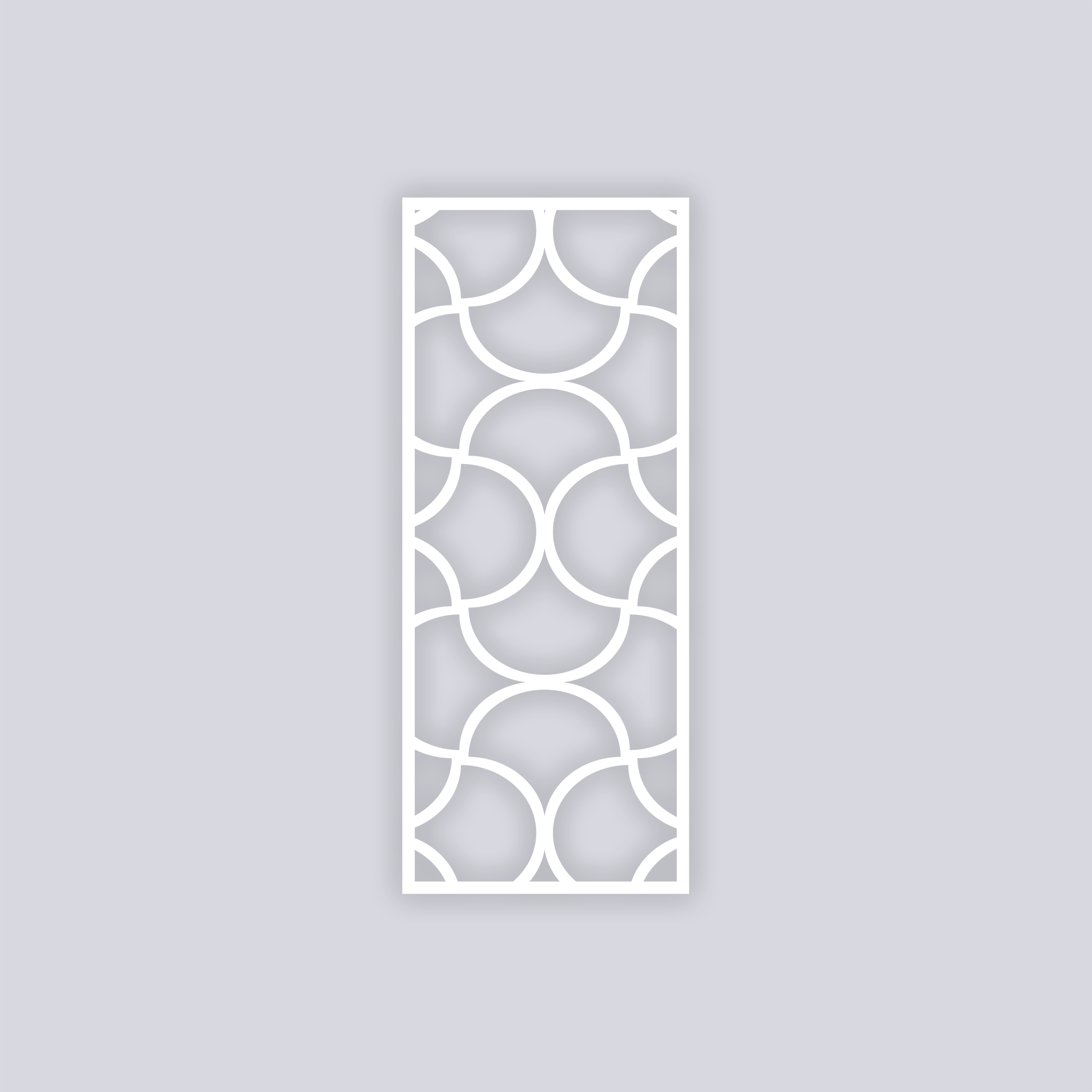 Crescent Moons Rectangle Clay Stencil