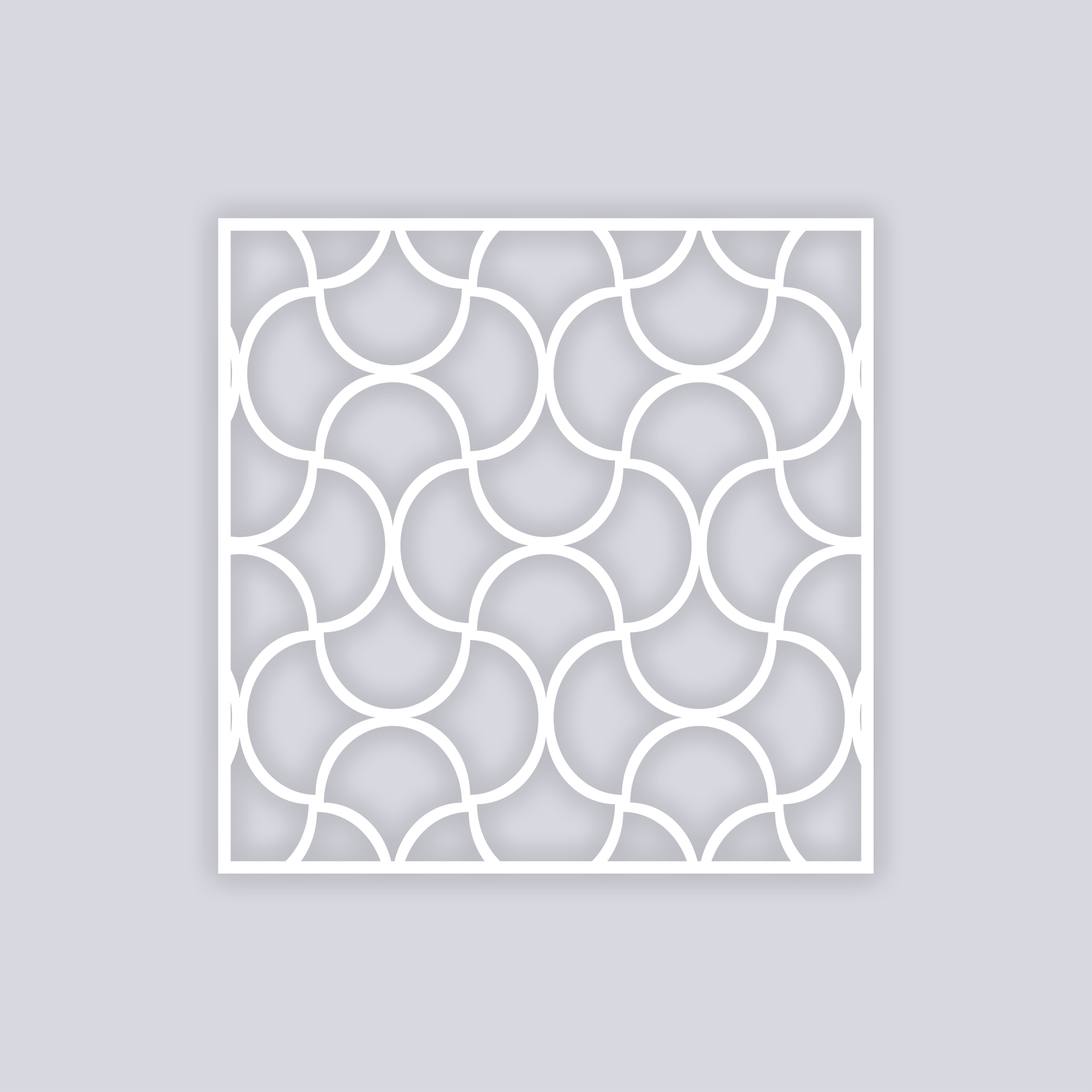 Crescent Moons Square Clay Stencil