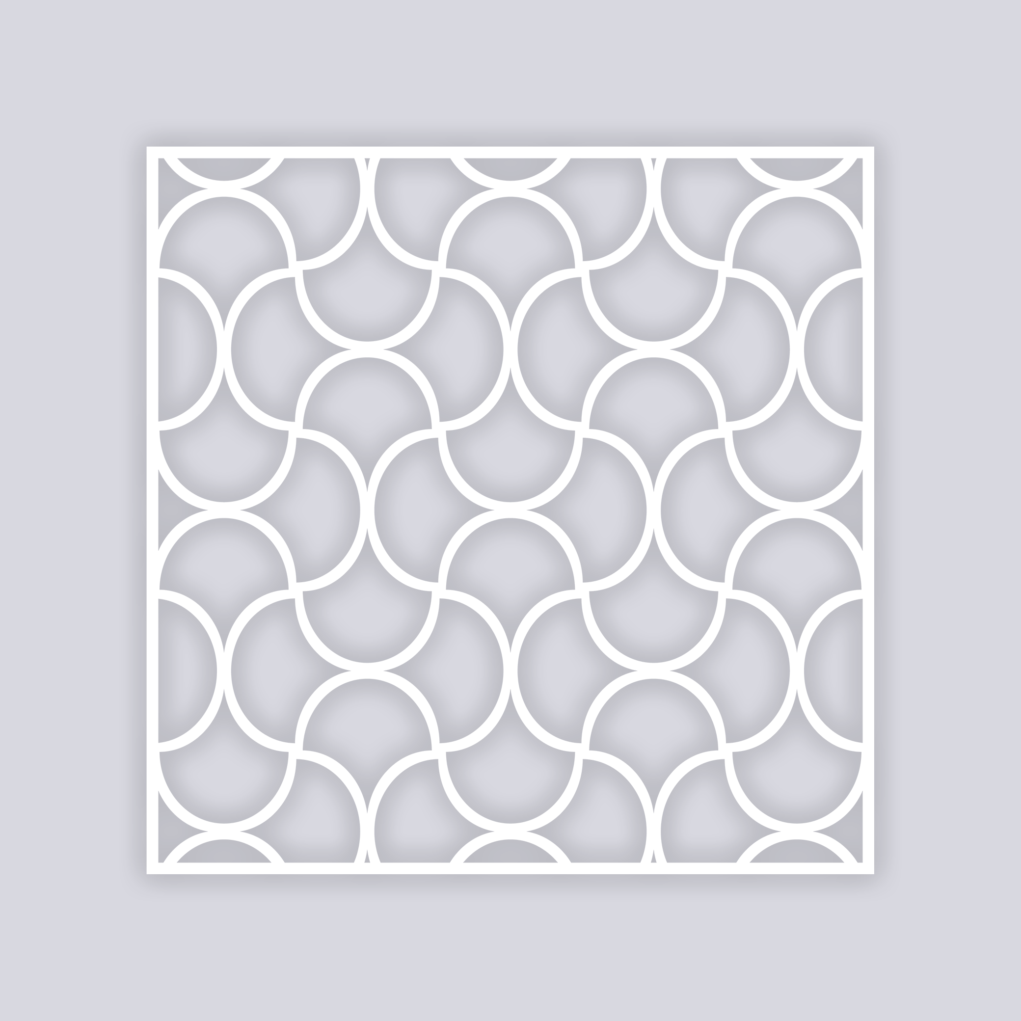 Crescent Moons Square Clay Stencil
