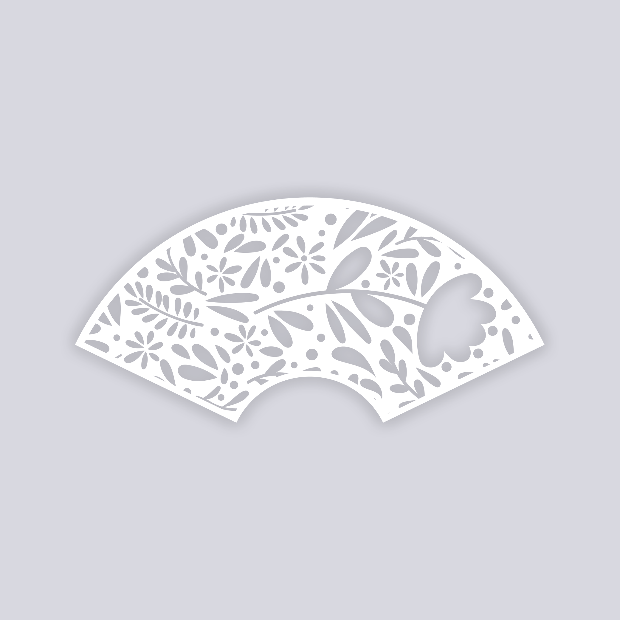 Floral Garden Lg Cup Clay Stencil